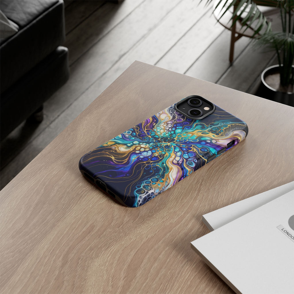 Liquid Cosmos Bloom - Phone Case
