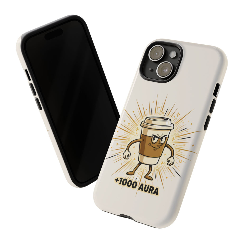 Coffee +1000 Aura - Phone Case
