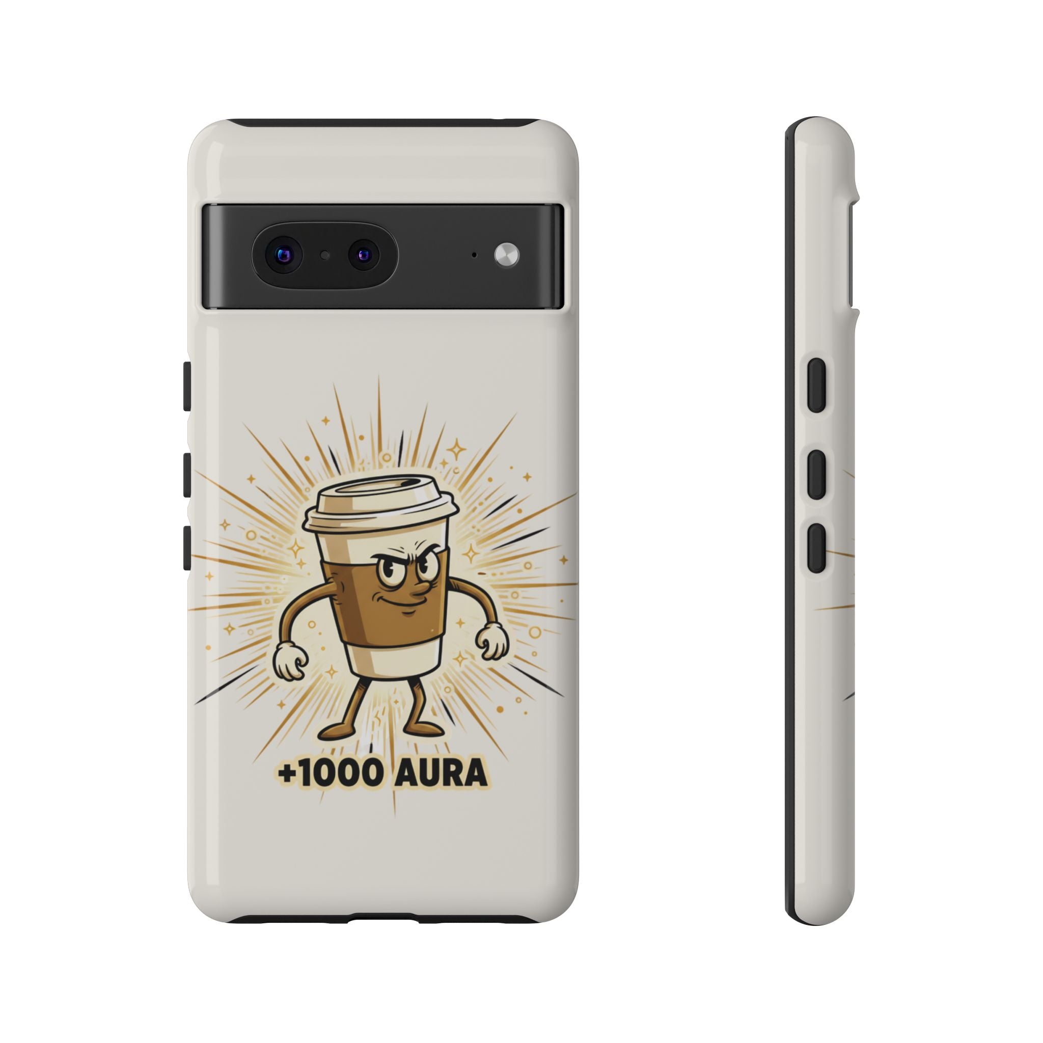 Coffee +1000 Aura - Phone Case