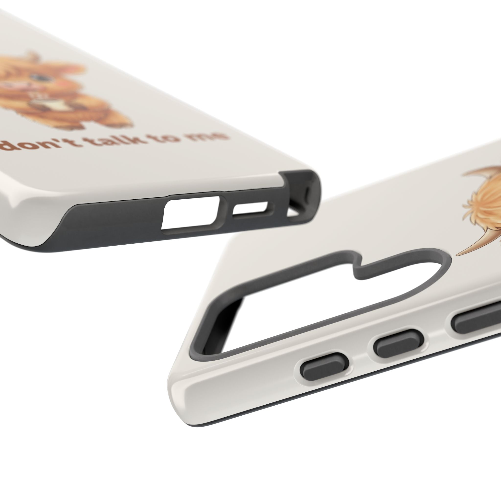 Highland Cow Phone Case — Don’t Talk to Me Design