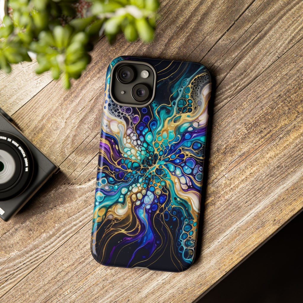Liquid Cosmos Bloom - Phone Case