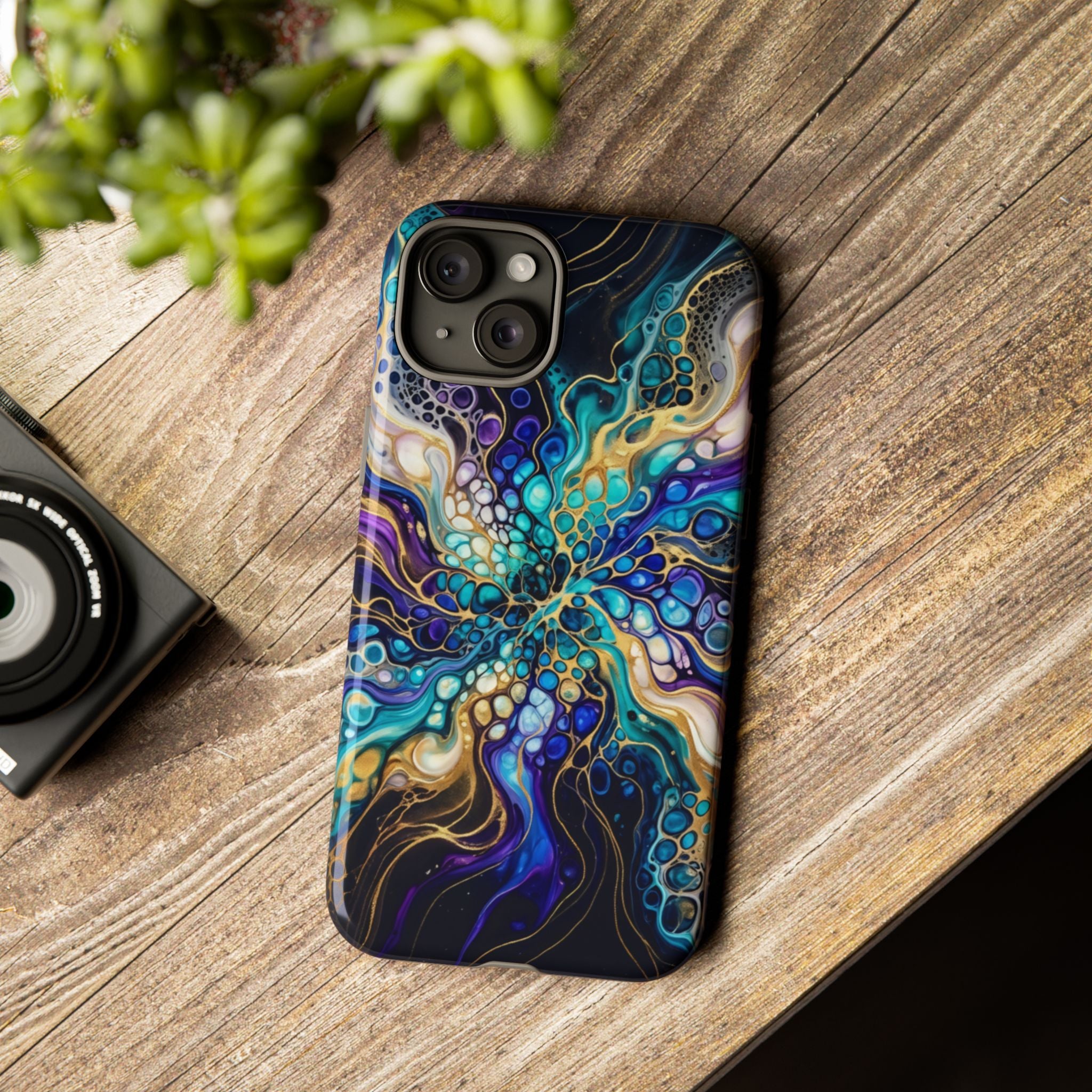 Liquid Cosmos Bloom - Phone Case