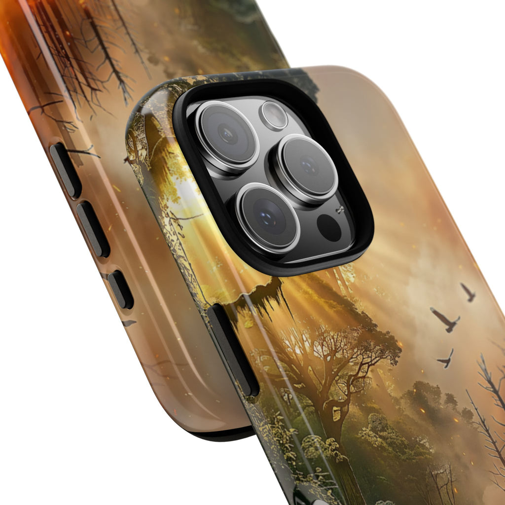 Contrasting Nature/Fire Art - Phone Case