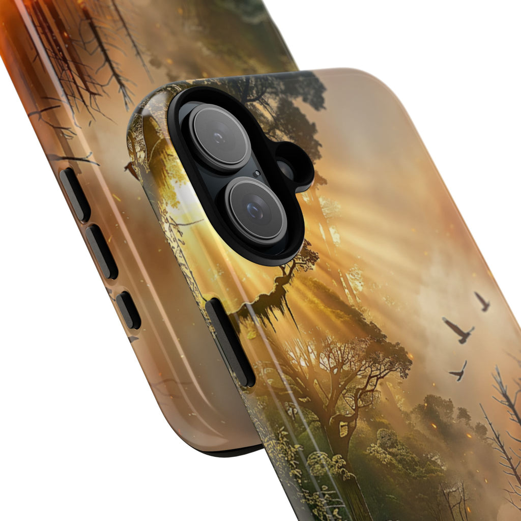 Contrasting Nature/Fire Art - Phone Case
