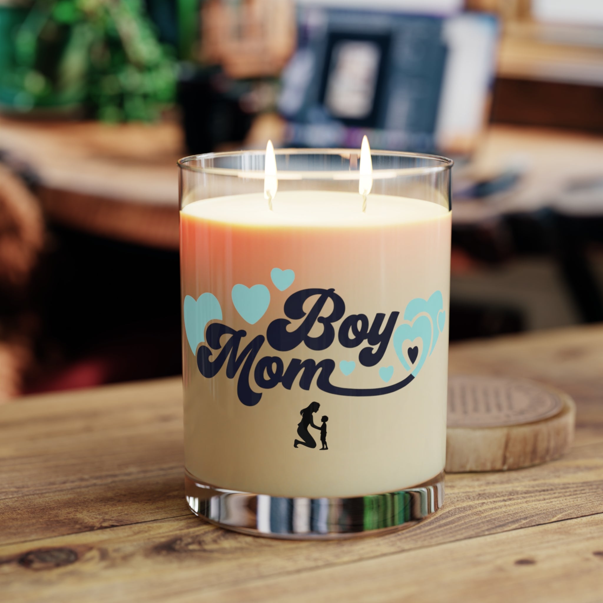 Boy Mom candle | Scented Glass Candle, 11oz