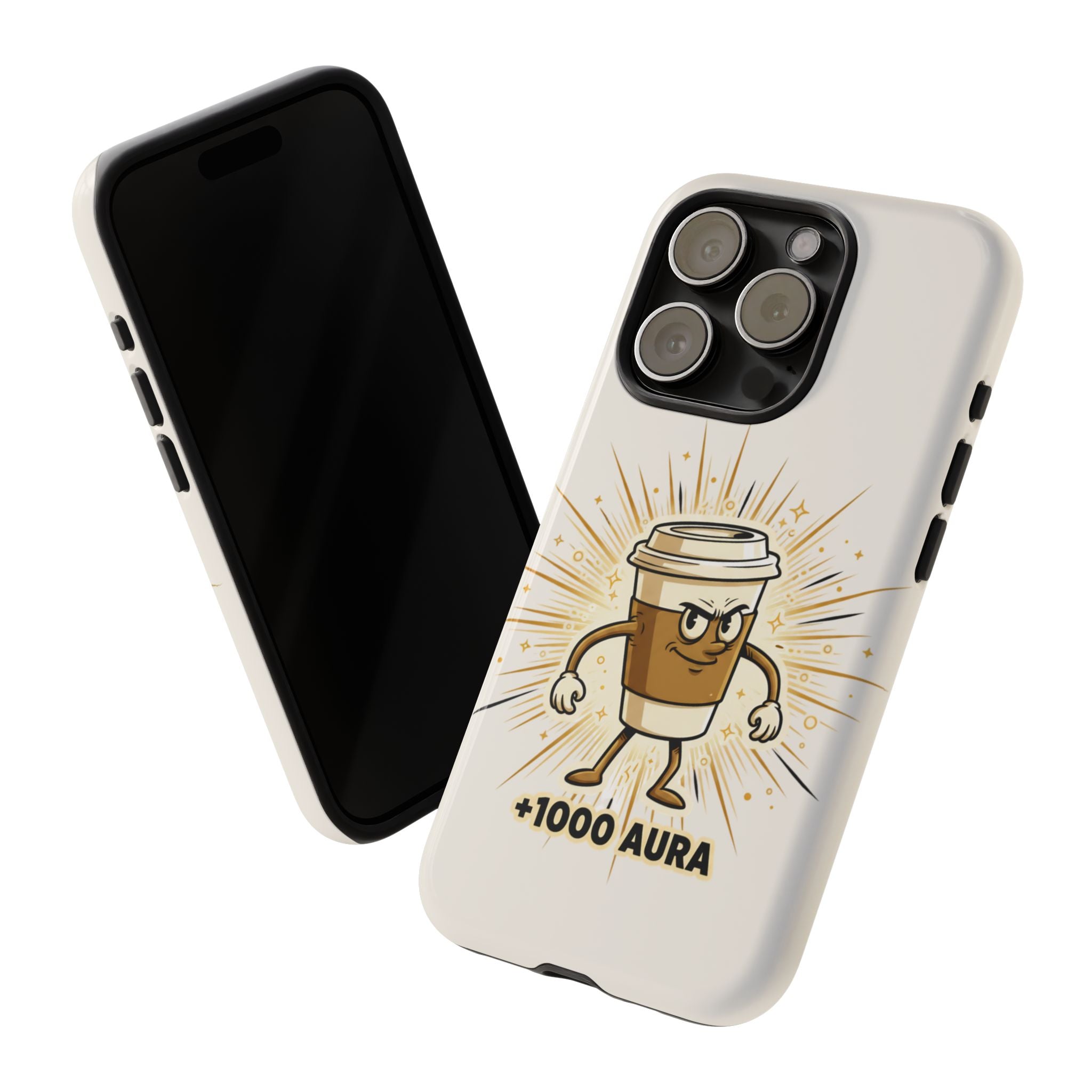 Coffee +1000 Aura - Phone Case