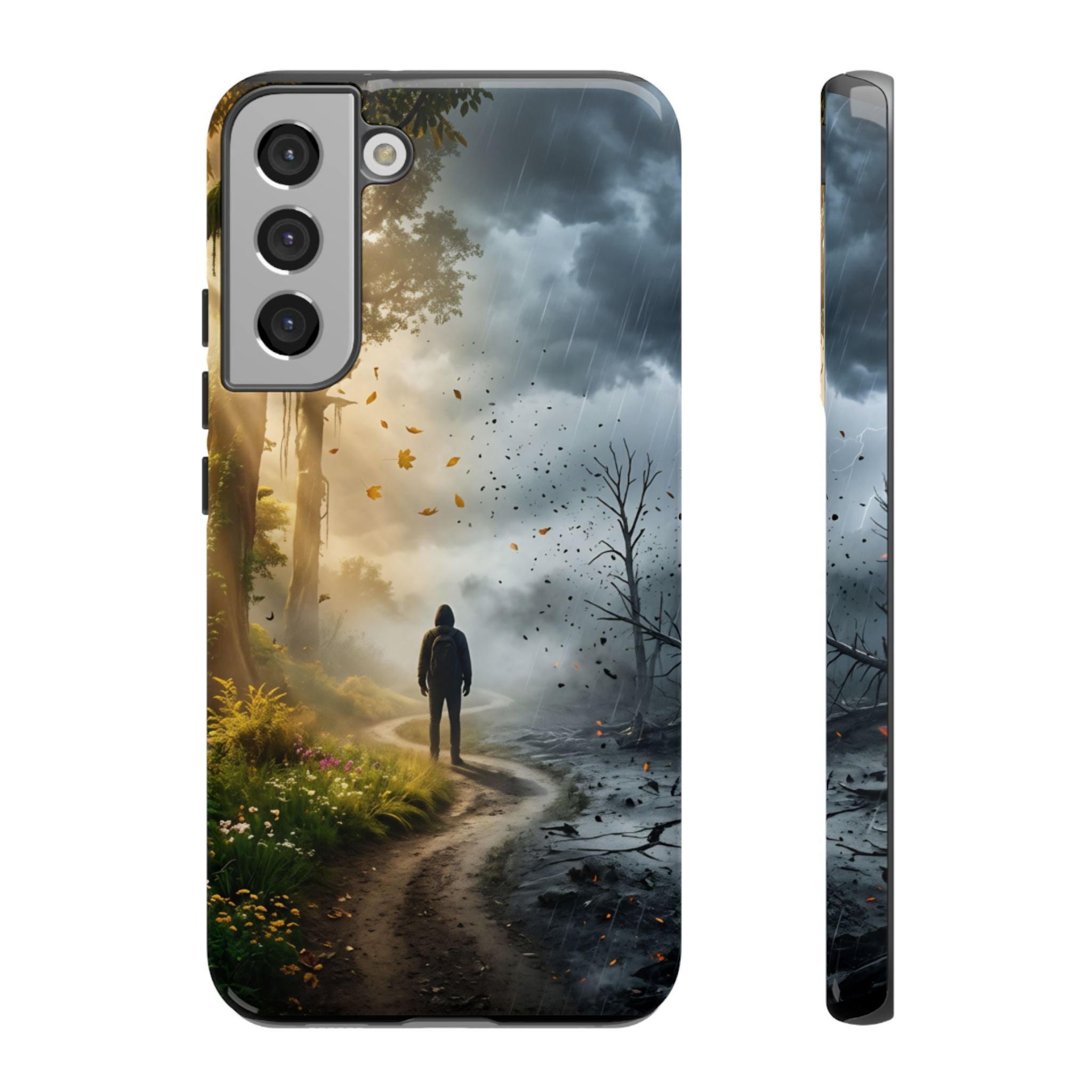 Contrasting Light/Dark Art - Phone Case