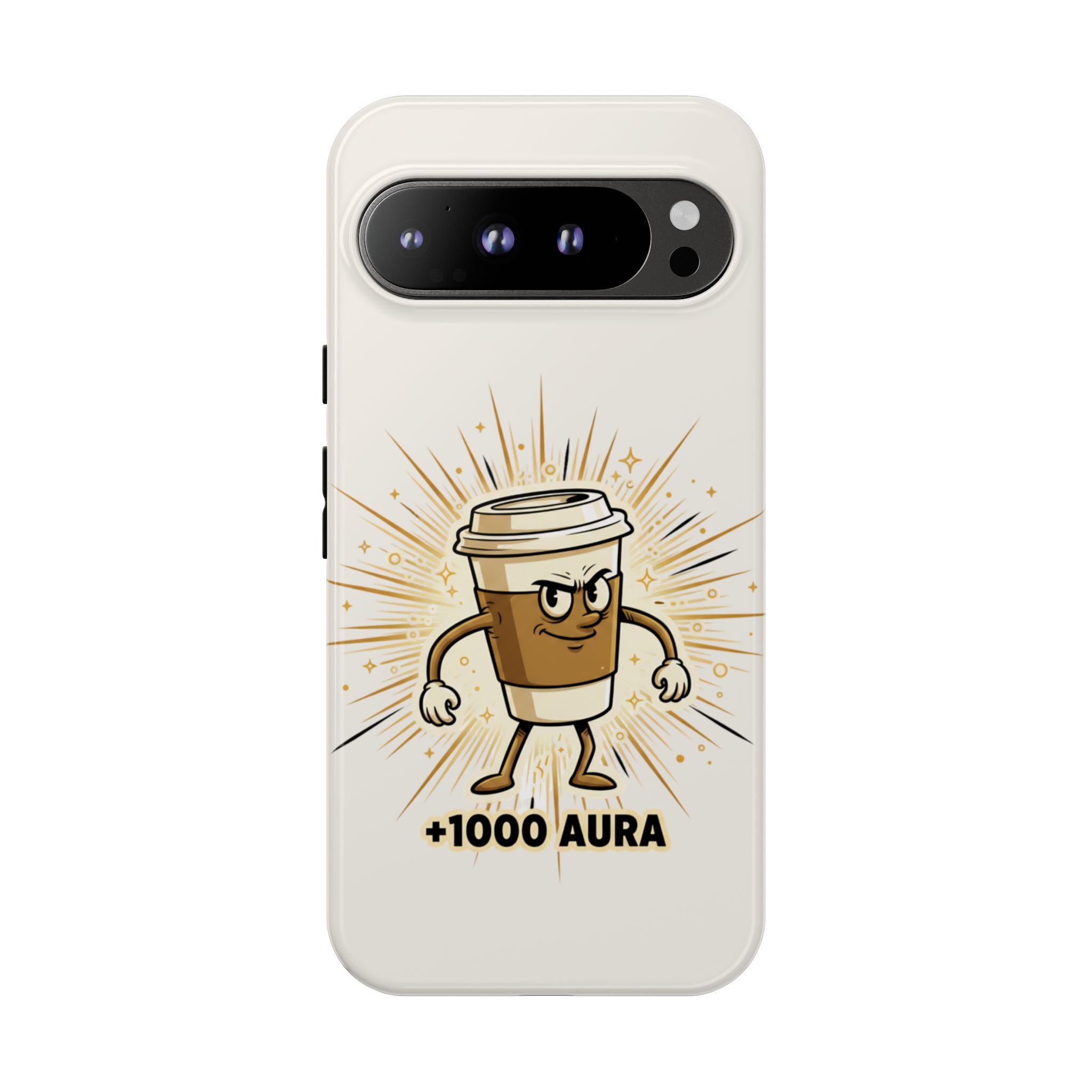Coffee +1000 Aura - Phone Case