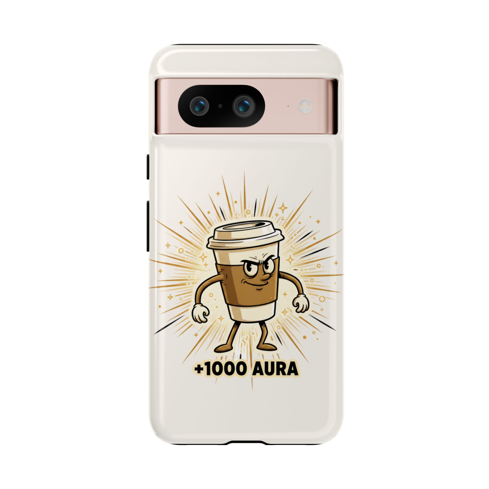 Coffee +1000 Aura - Phone Case