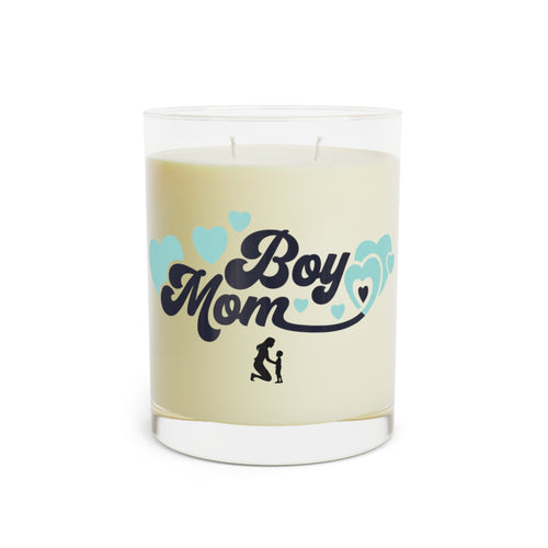 Boy Mom candle | Scented Glass Candle, 11oz