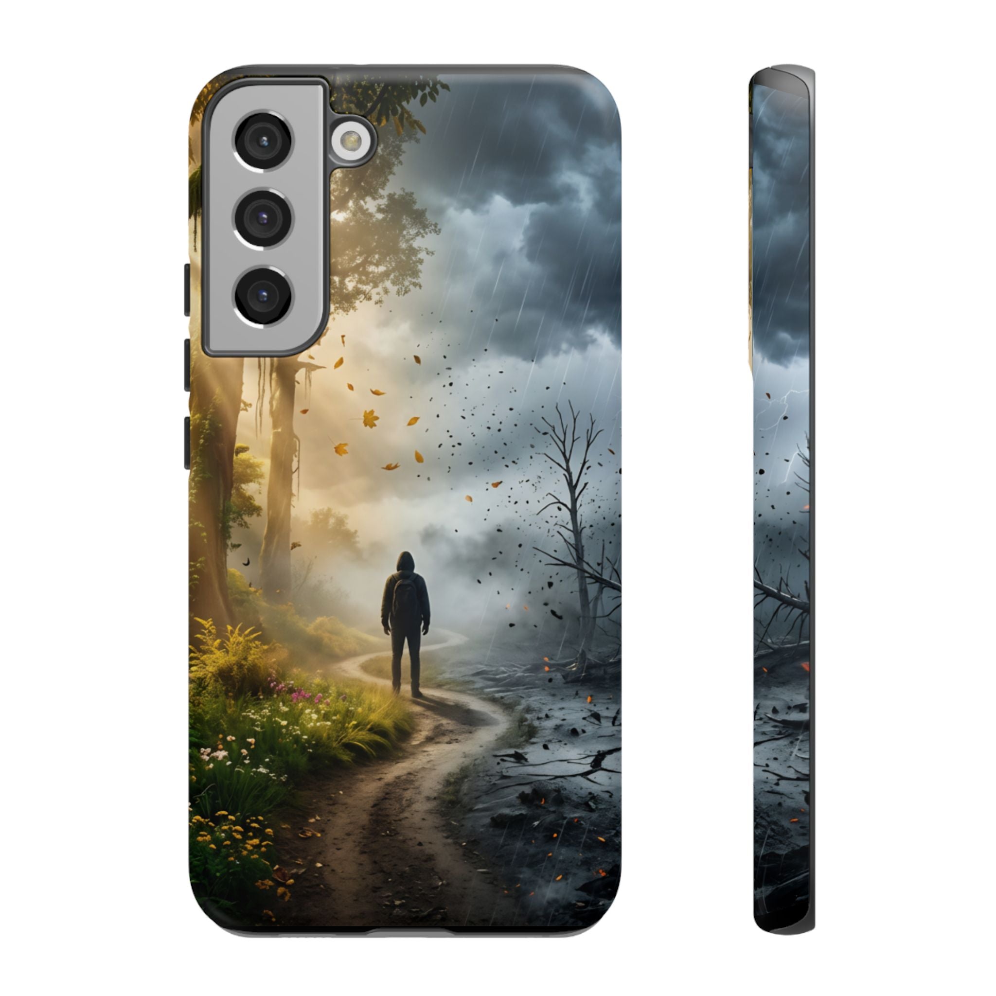 Contrasting Light/Dark Art - Phone Case