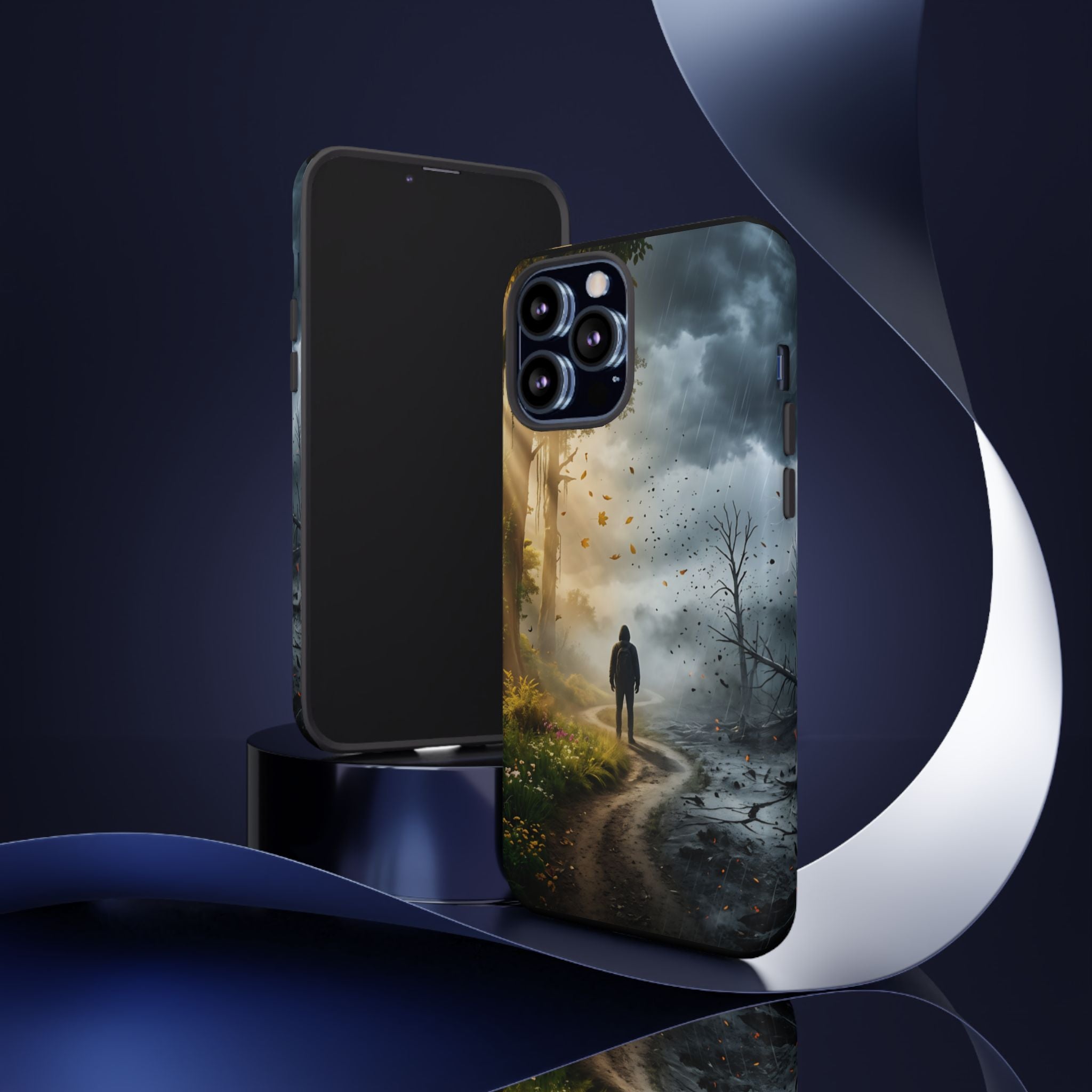 Contrasting Light/Dark Art - Phone Case