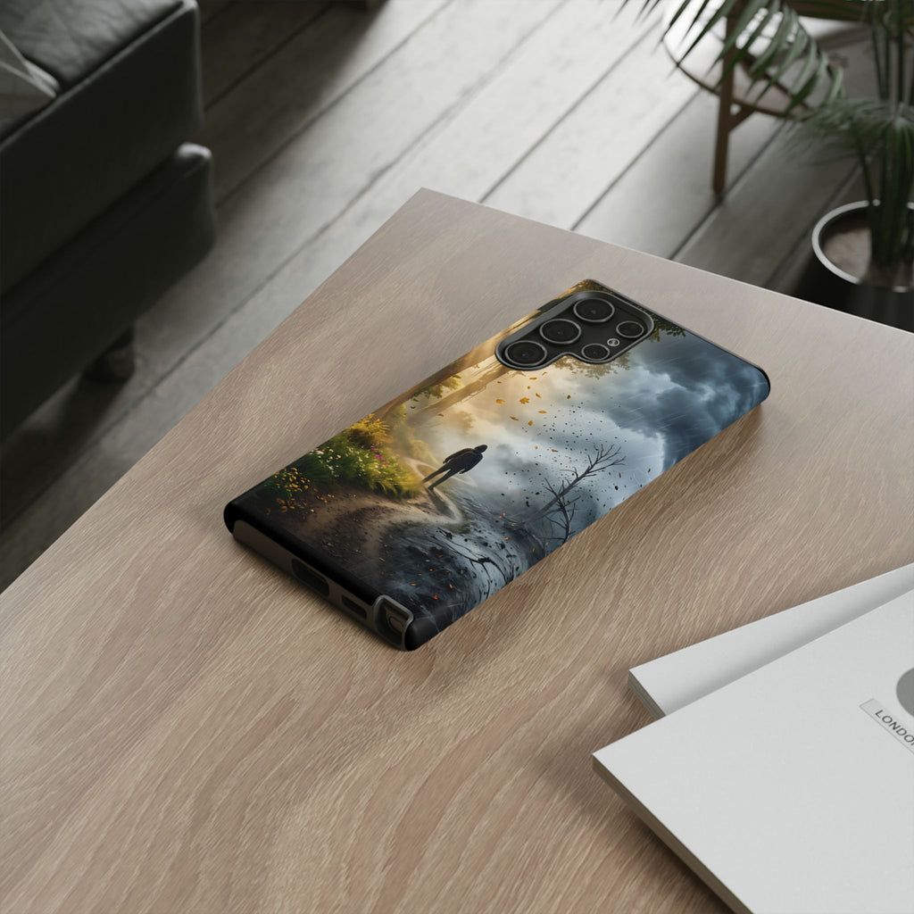 Contrasting Light/Dark Art - Phone Case