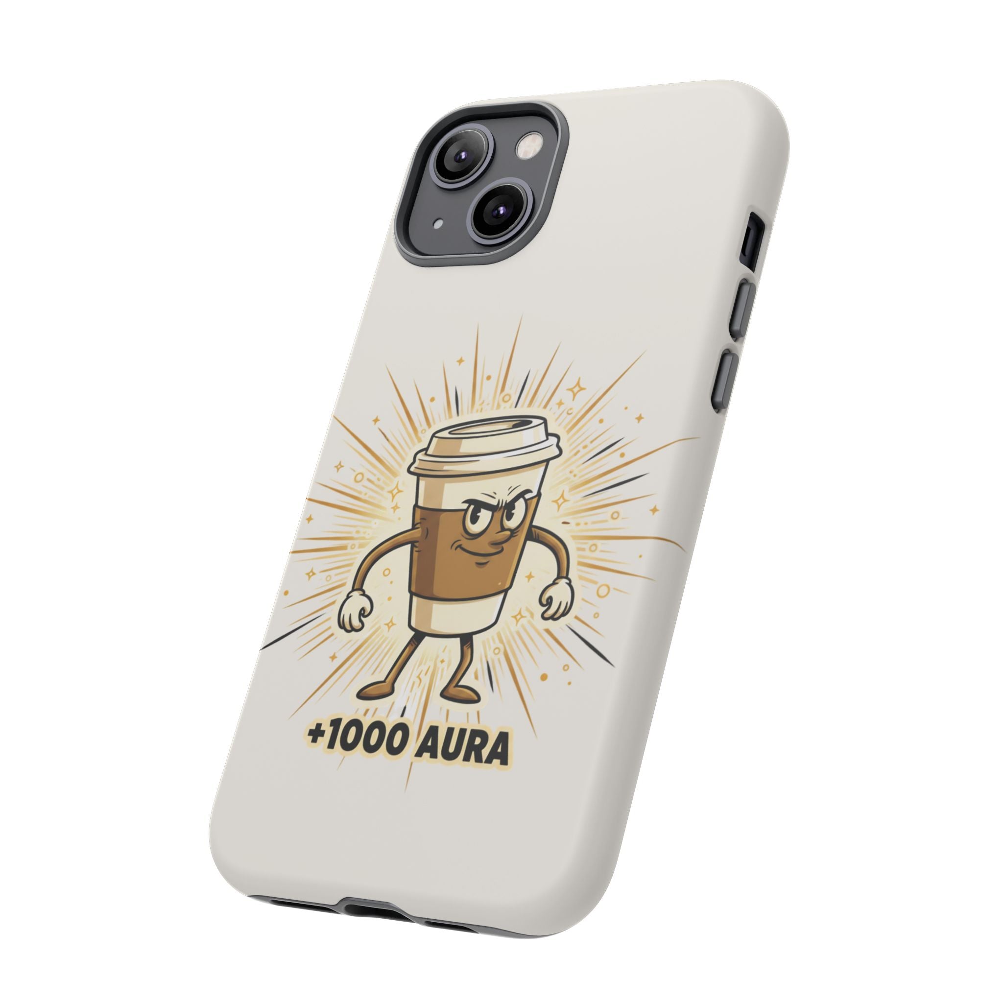Coffee +1000 Aura - Phone Case