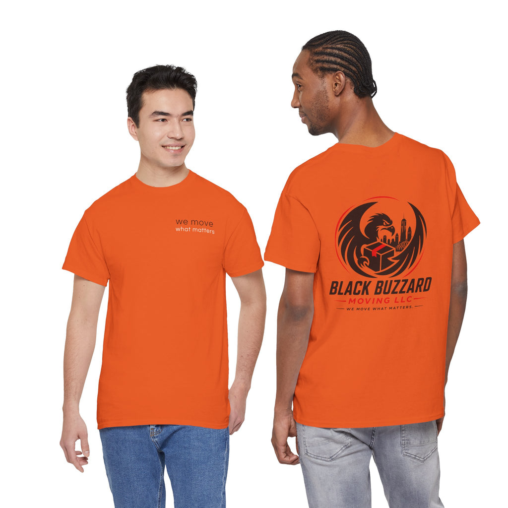 Moving Company Logo Tee — "Black Buzzard Moving Co." Graphic T-Shirt