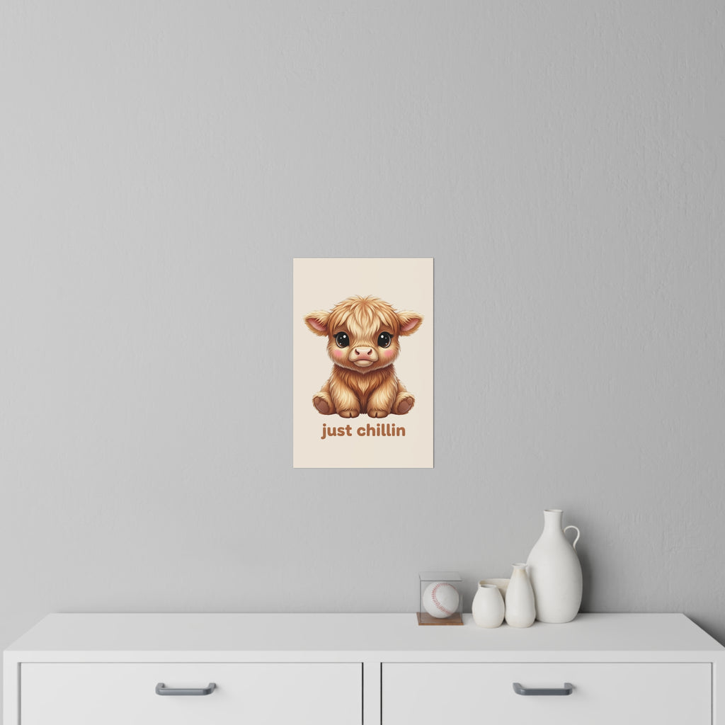 Highland Cow Wall Decal — Just Chillin Art