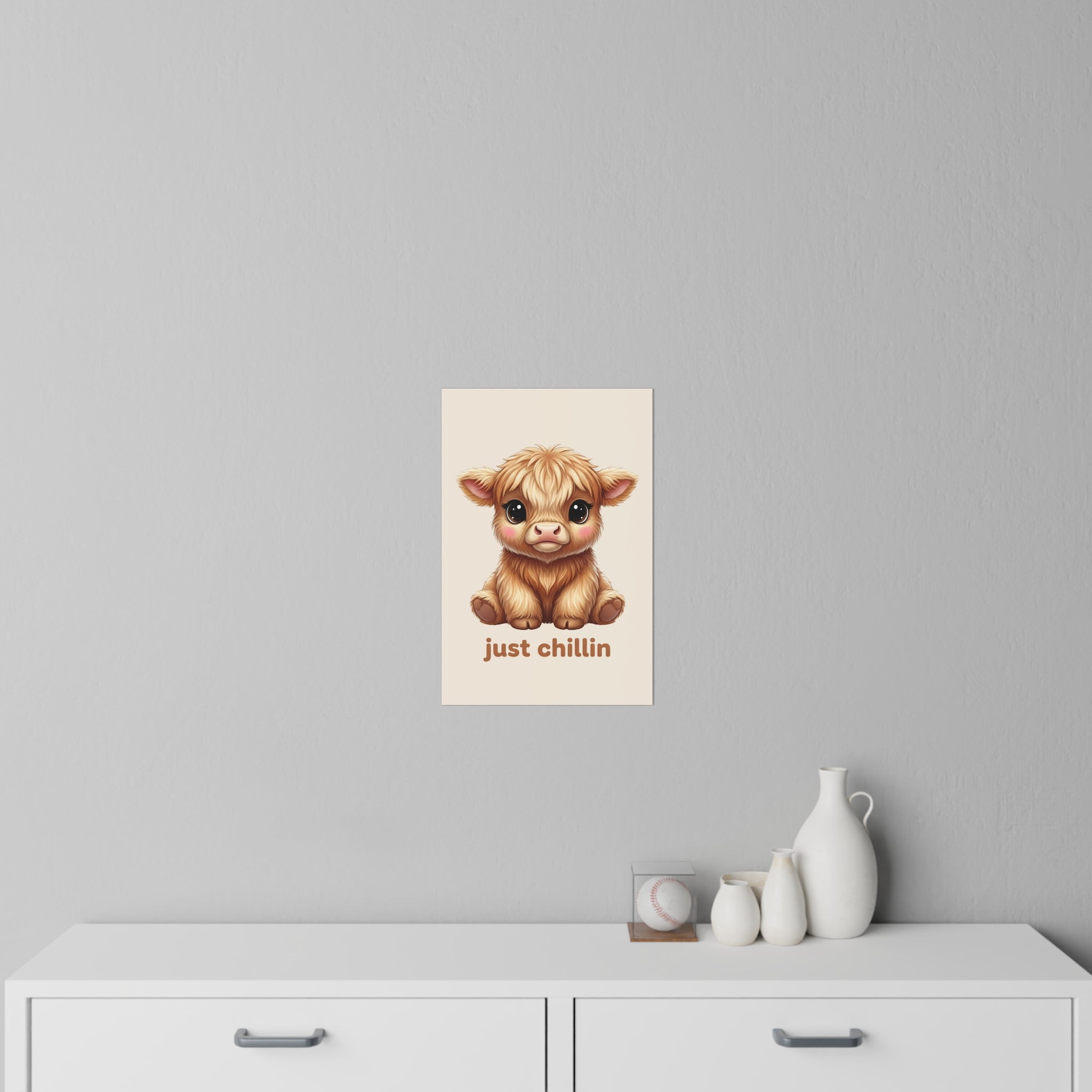 Highland Cow Wall Decal — Just Chillin Art