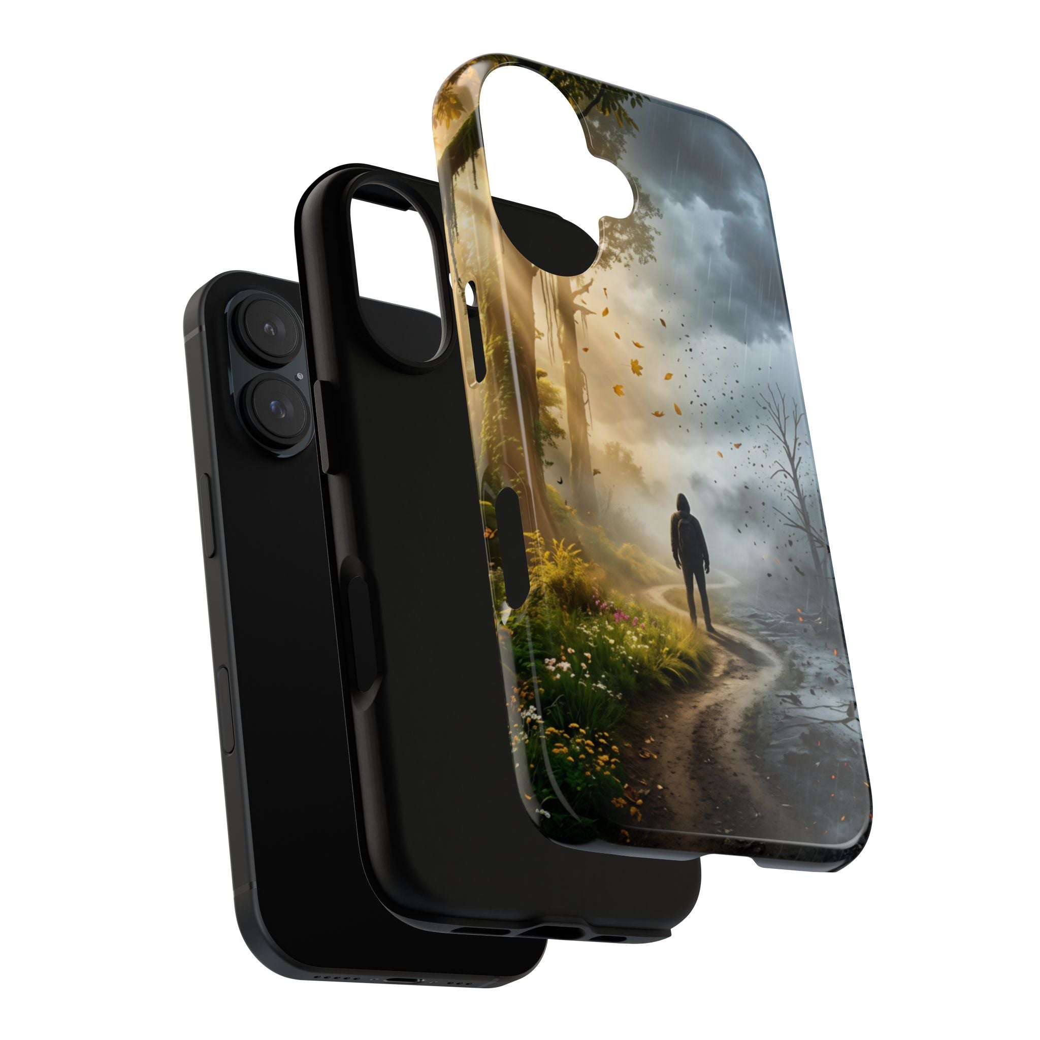Contrasting Light/Dark Art - Phone Case