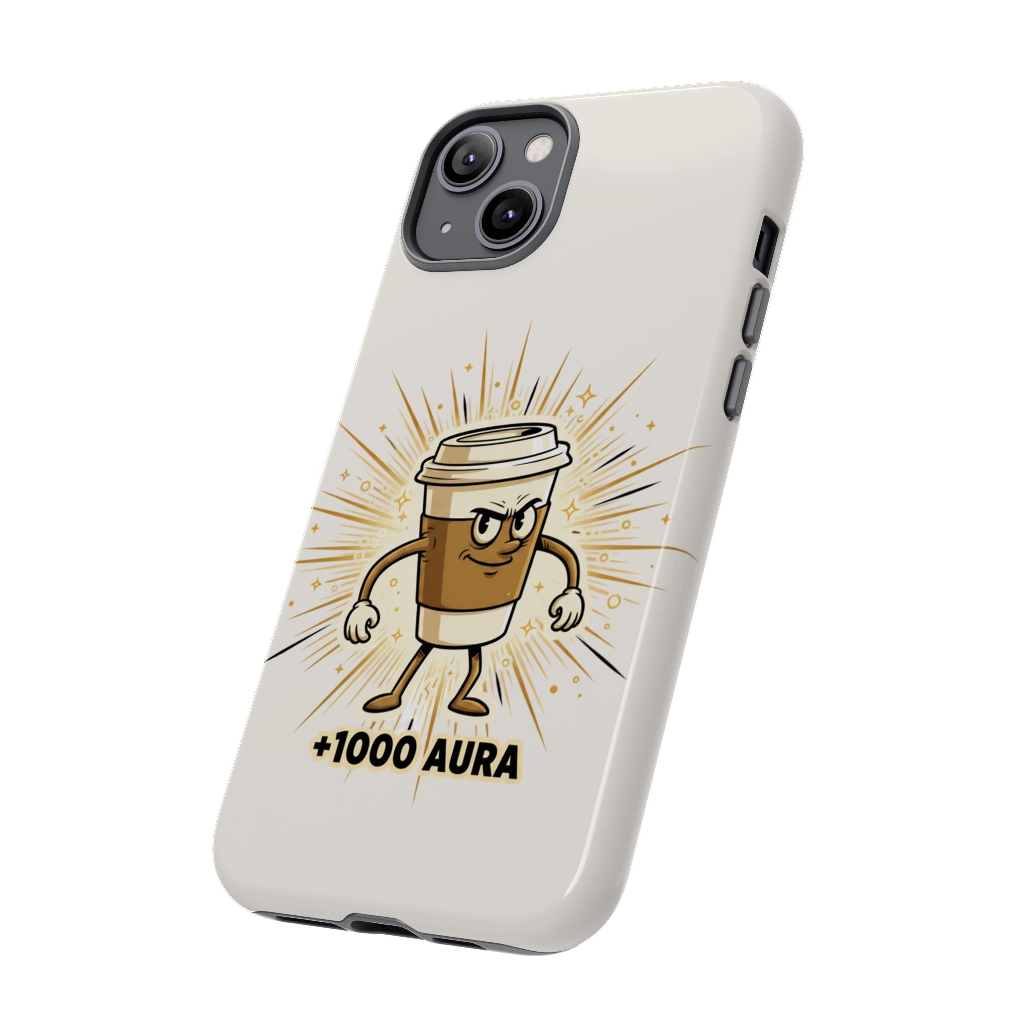 Coffee +1000 Aura - Phone Case