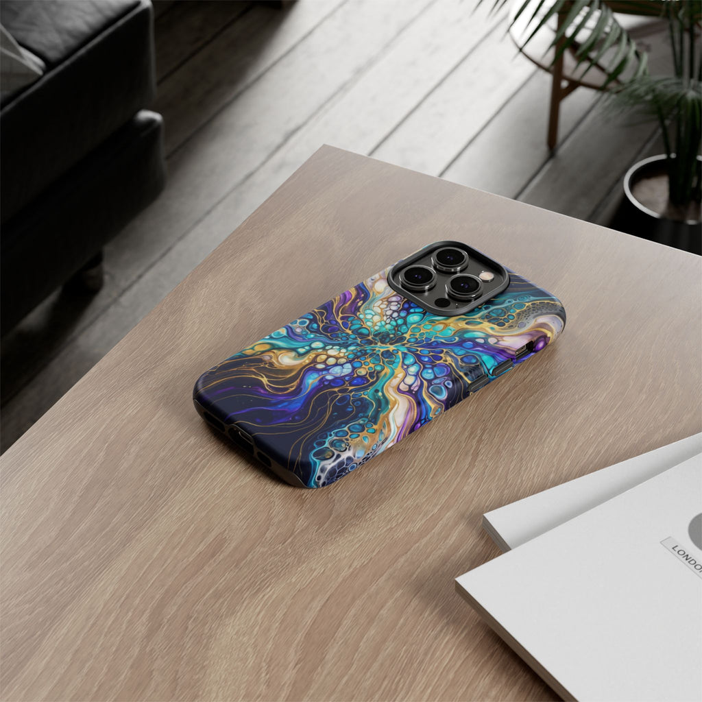 Liquid Cosmos Bloom - Phone Case