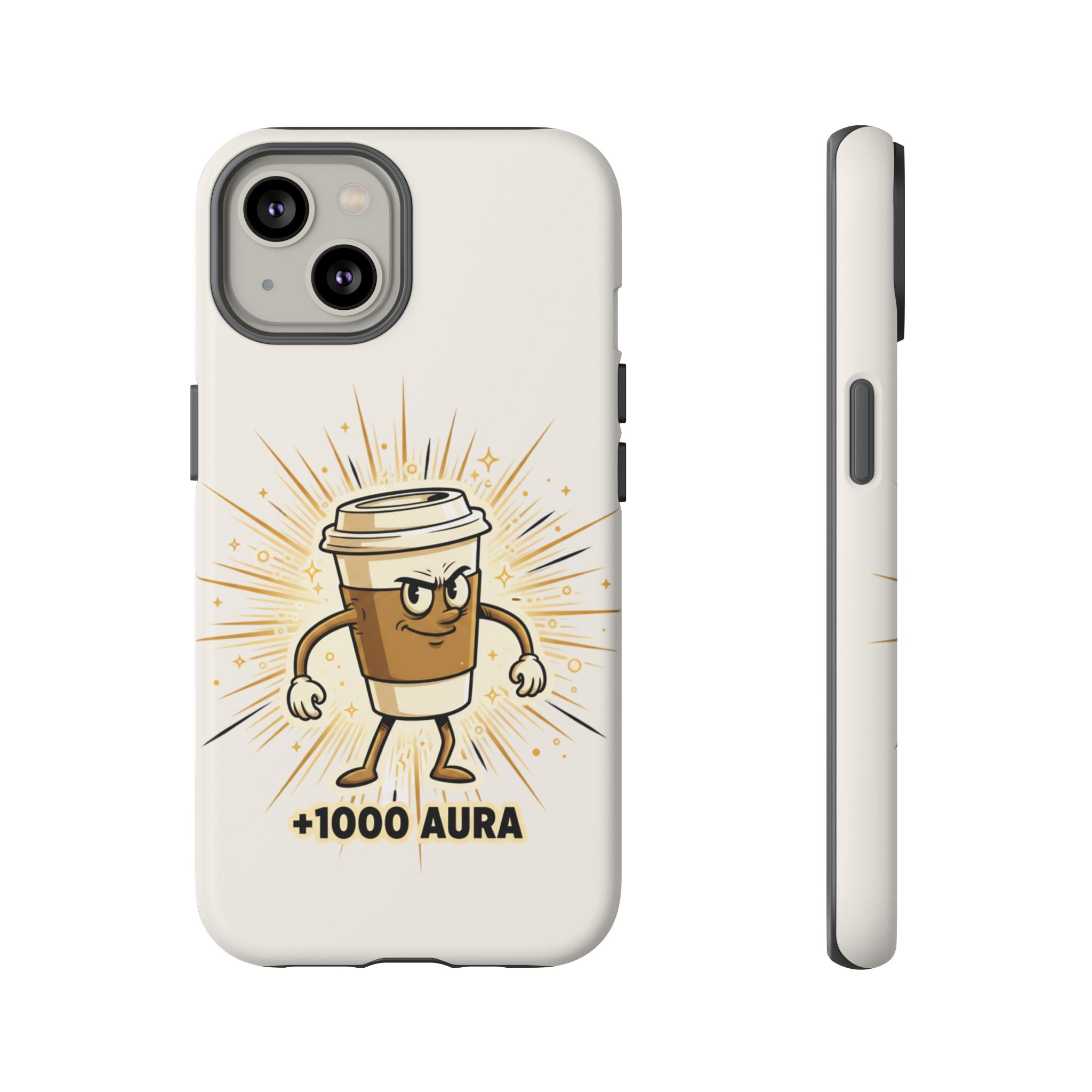 Coffee +1000 Aura - Phone Case