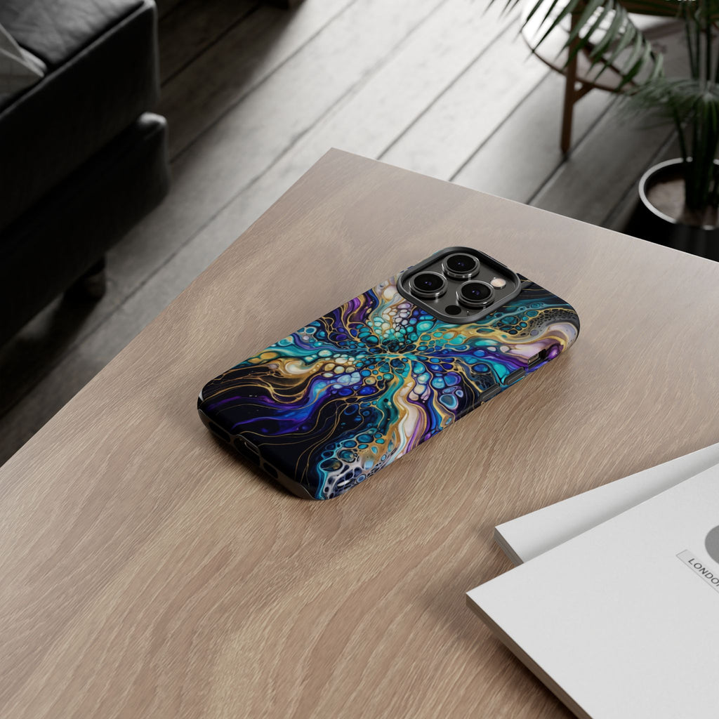 Liquid Cosmos Bloom - Phone Case