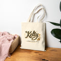 Personalized Tote Bag — "Kelly" Cotton Canvas Grocery & Market Tote