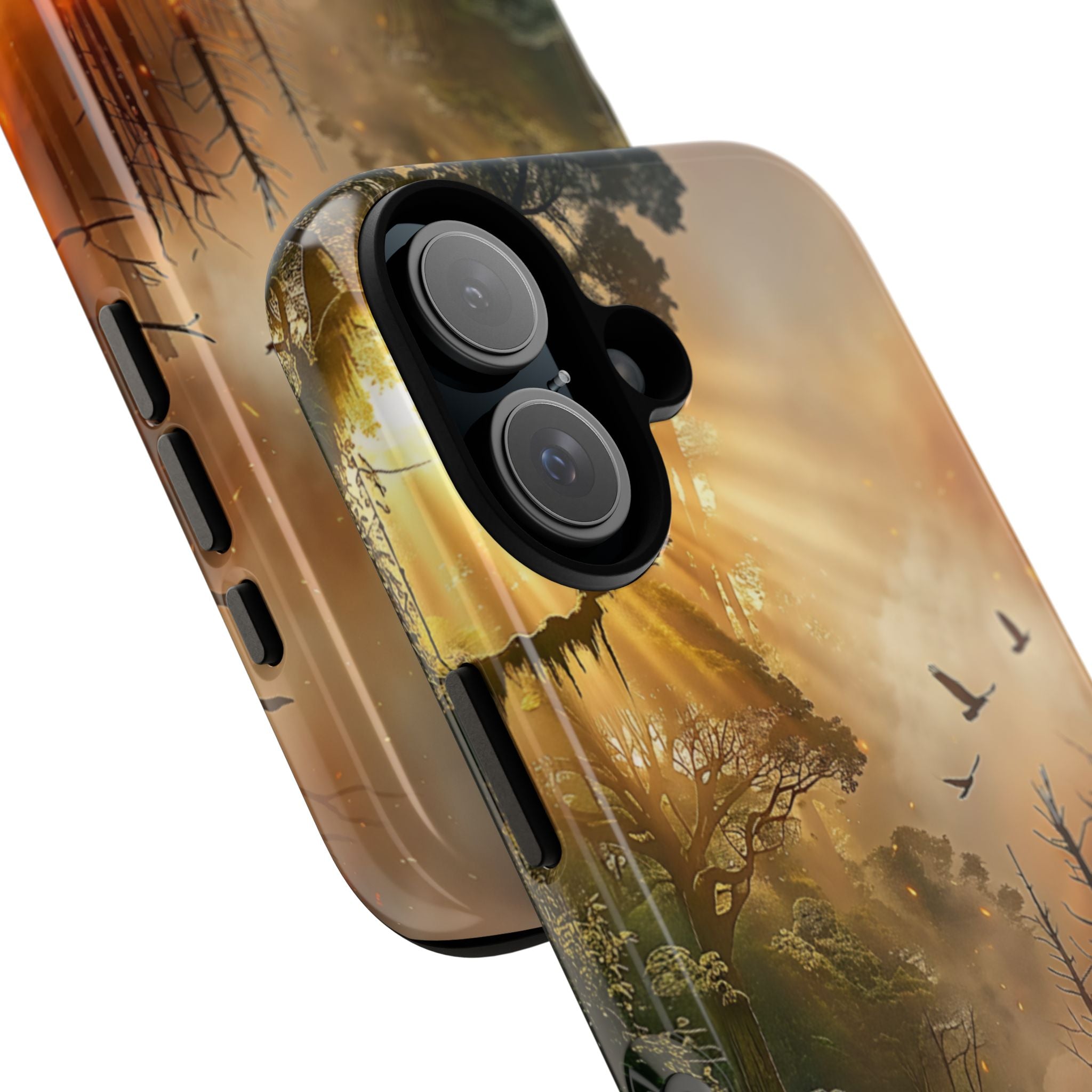 Contrasting Nature/Fire Art - Phone Case