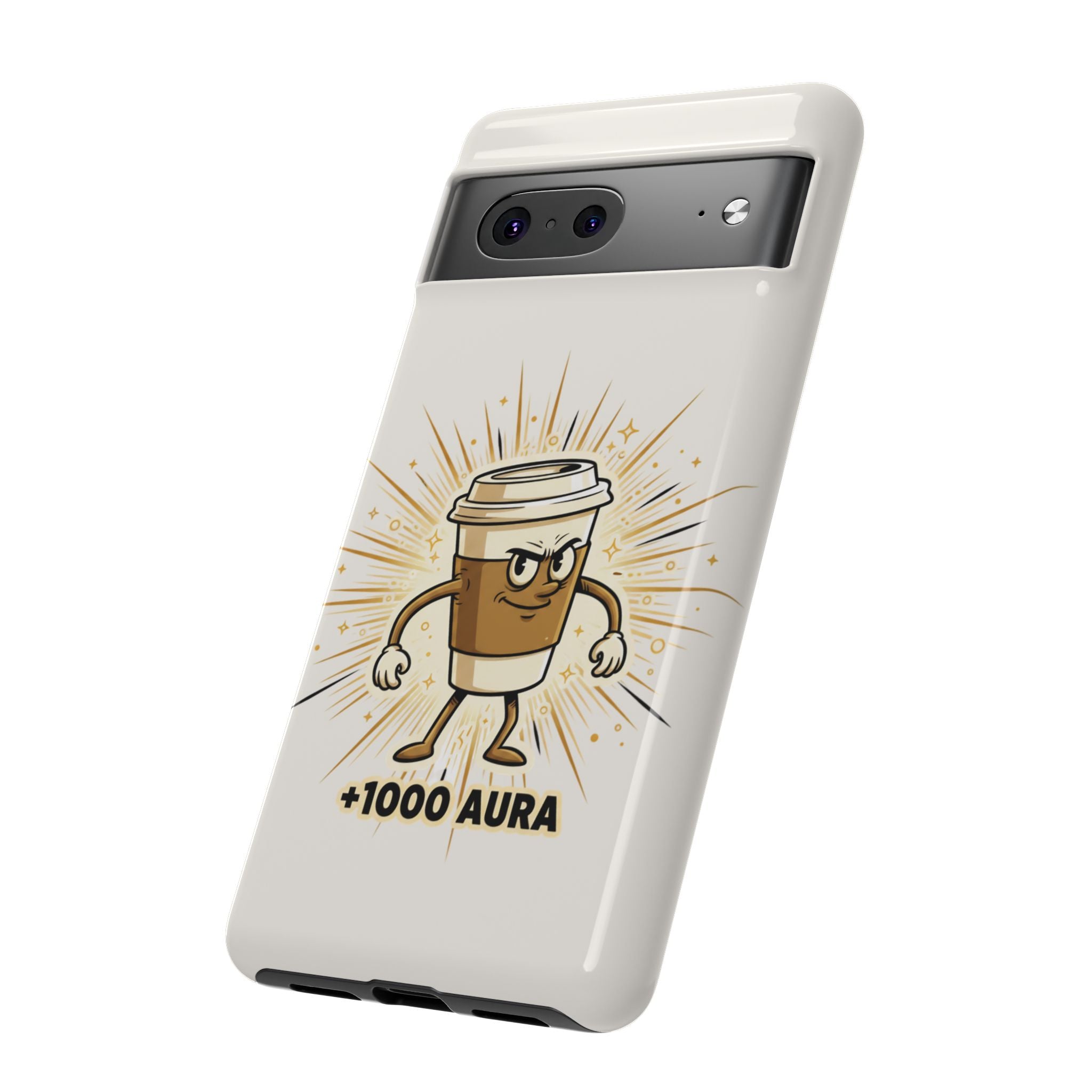 Coffee +1000 Aura - Phone Case