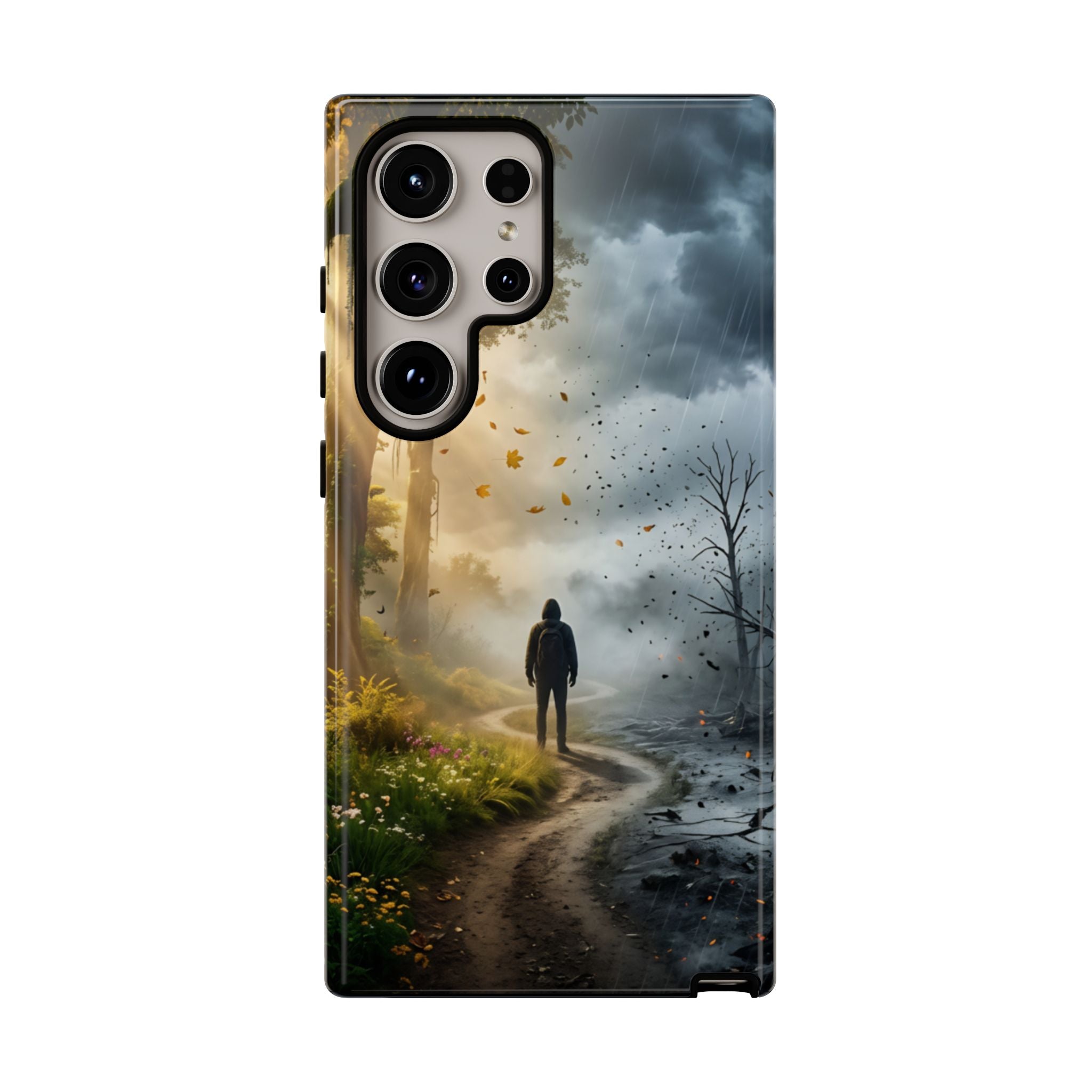 Contrasting Light/Dark Art - Phone Case