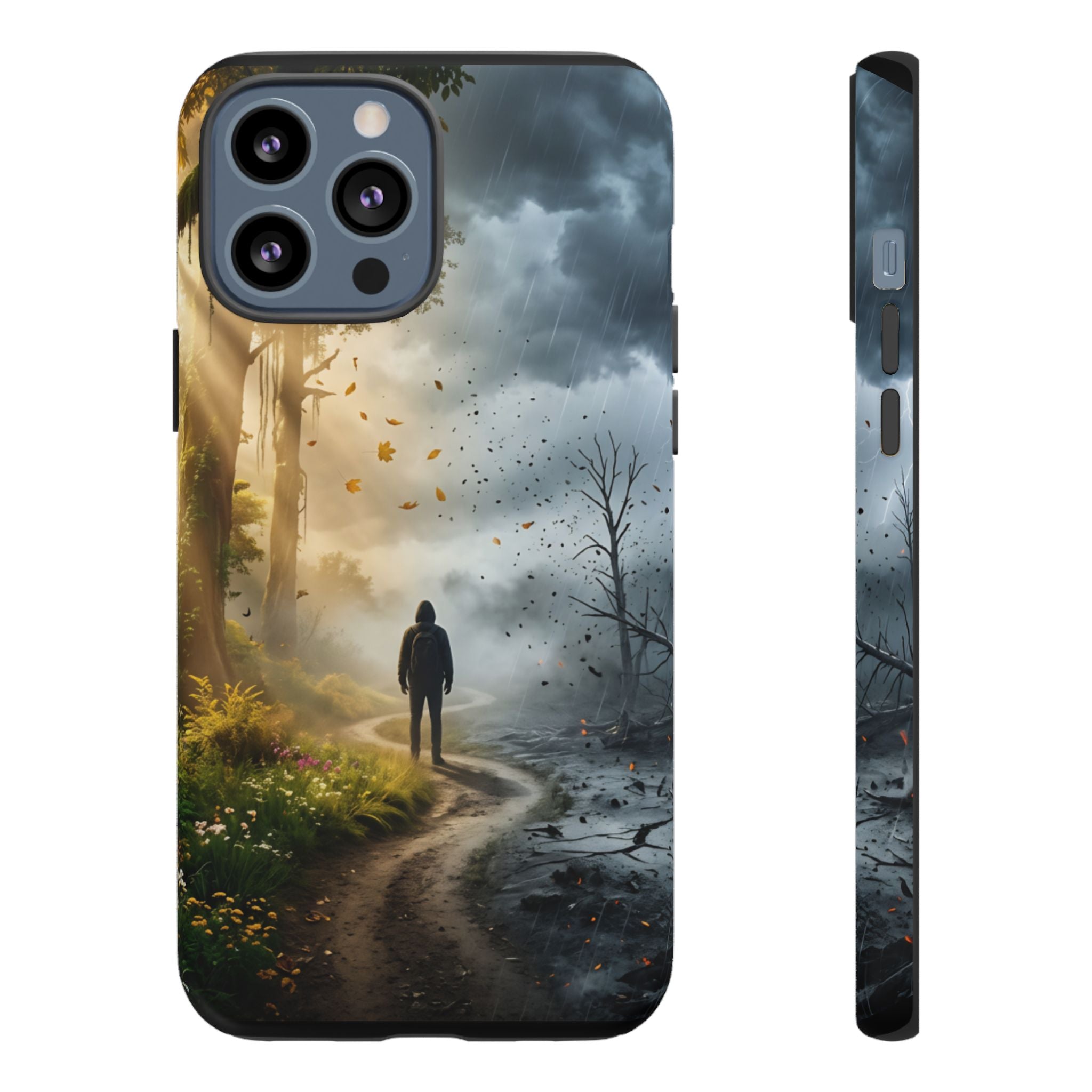 Contrasting Light/Dark Art - Phone Case