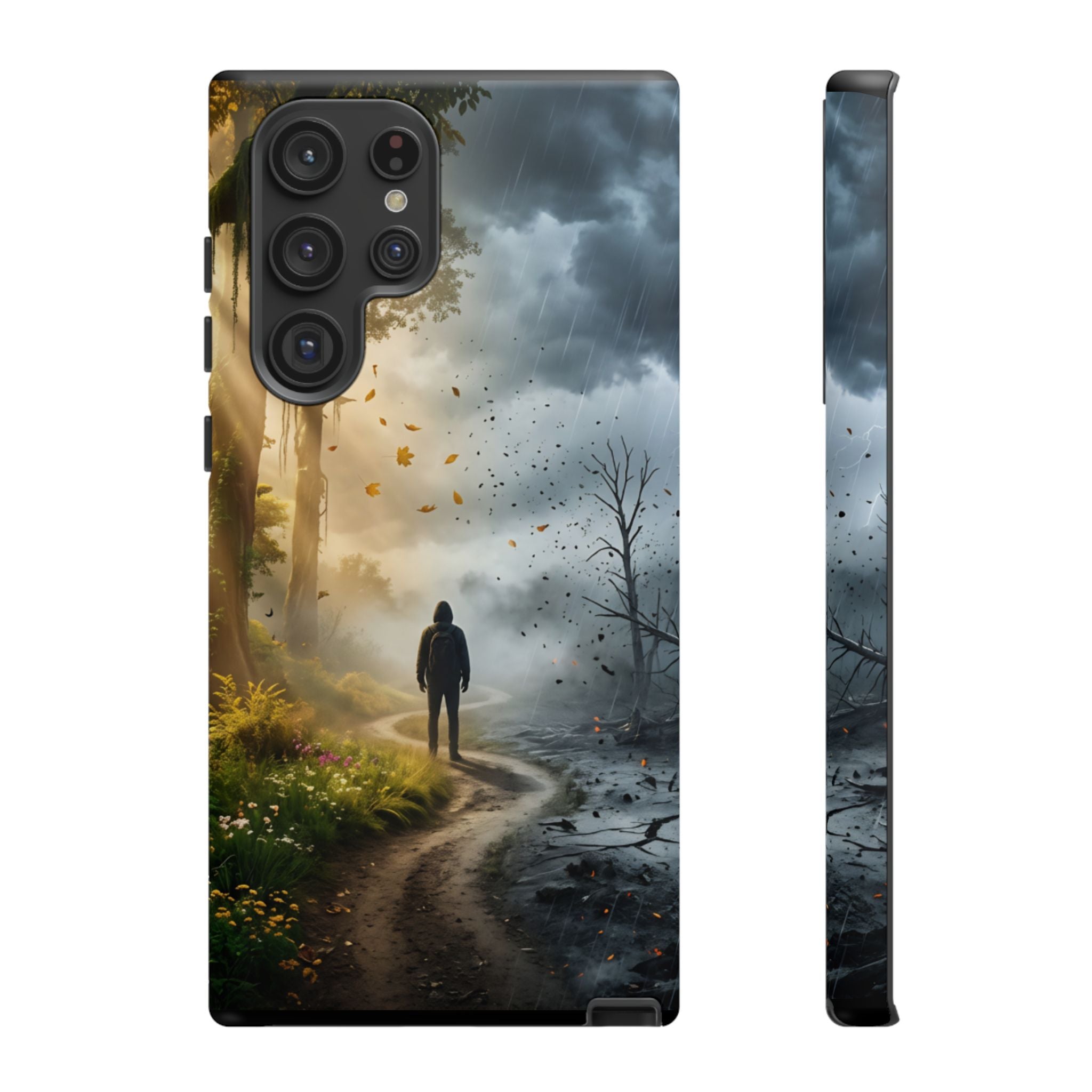 Contrasting Light/Dark Art - Phone Case