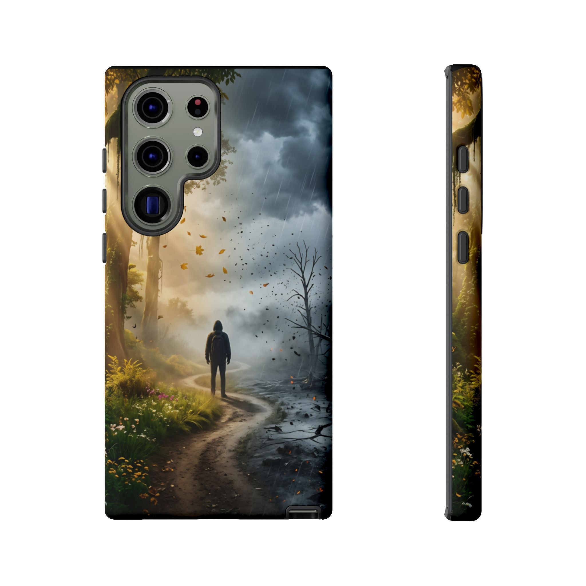 Contrasting Light/Dark Art - Phone Case