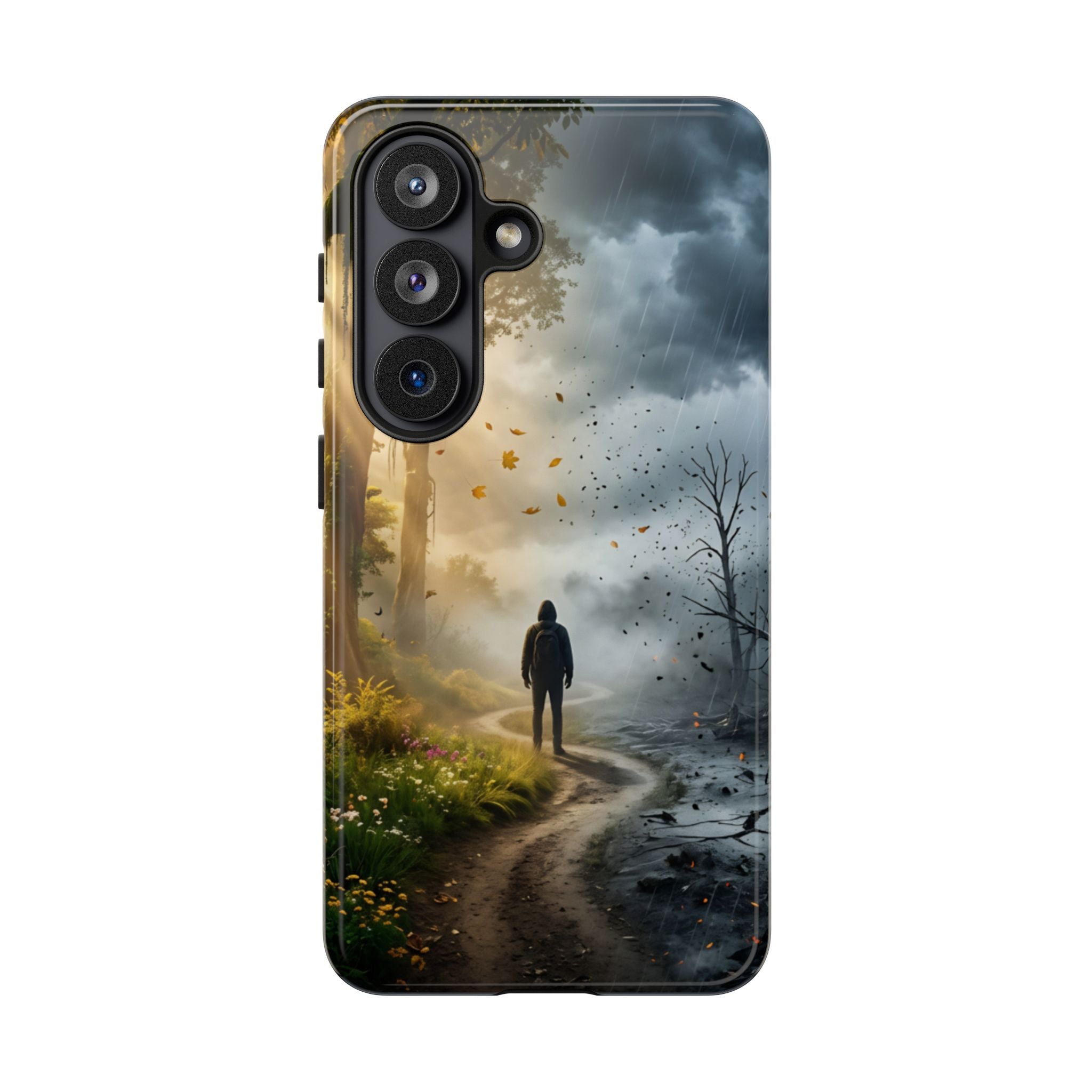 Contrasting Light/Dark Art - Phone Case