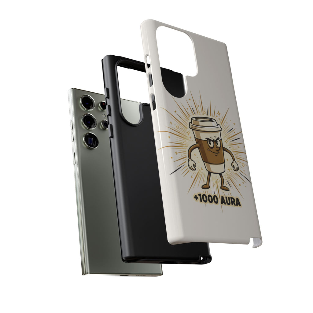 Coffee +1000 Aura - Phone Case