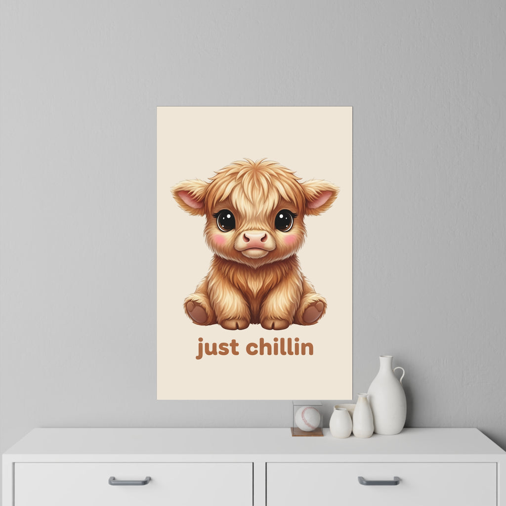 Highland Cow Wall Decal — Just Chillin Art
