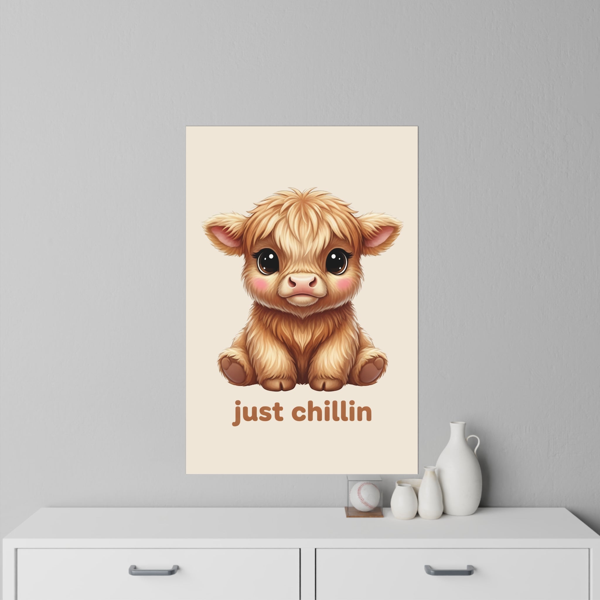 Highland Cow Wall Decal — Just Chillin Art