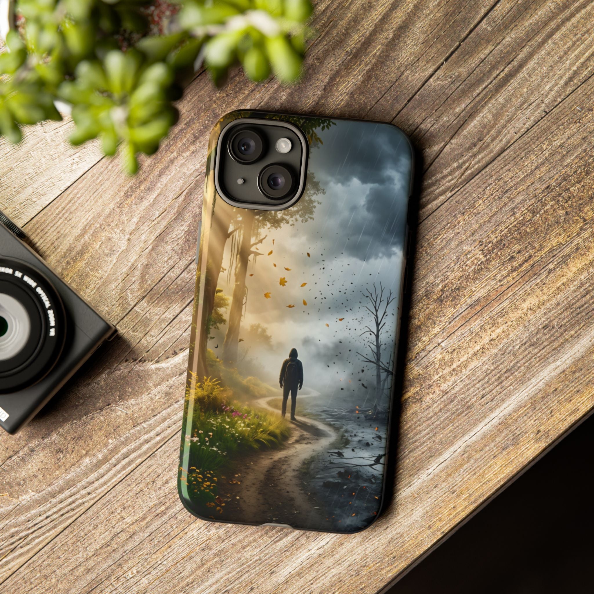 Contrasting Light/Dark Art - Phone Case