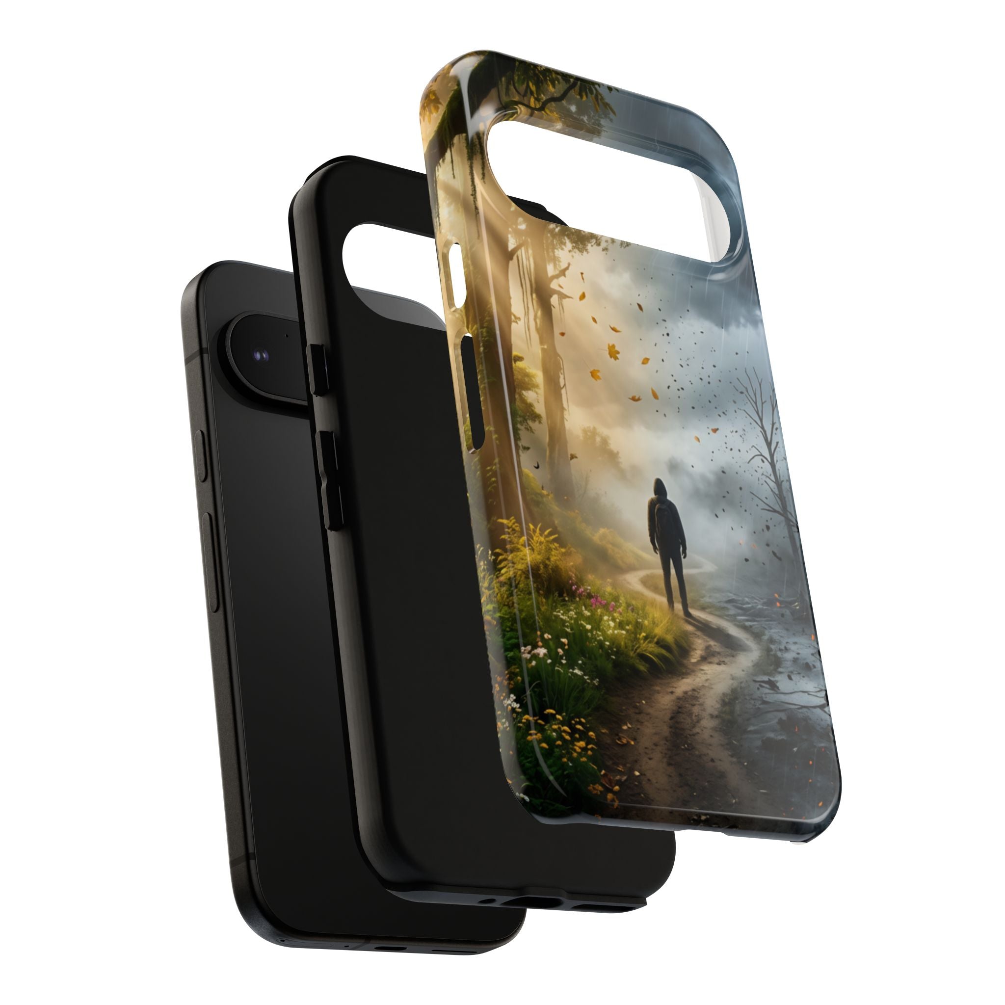 Contrasting Light/Dark Art - Phone Case