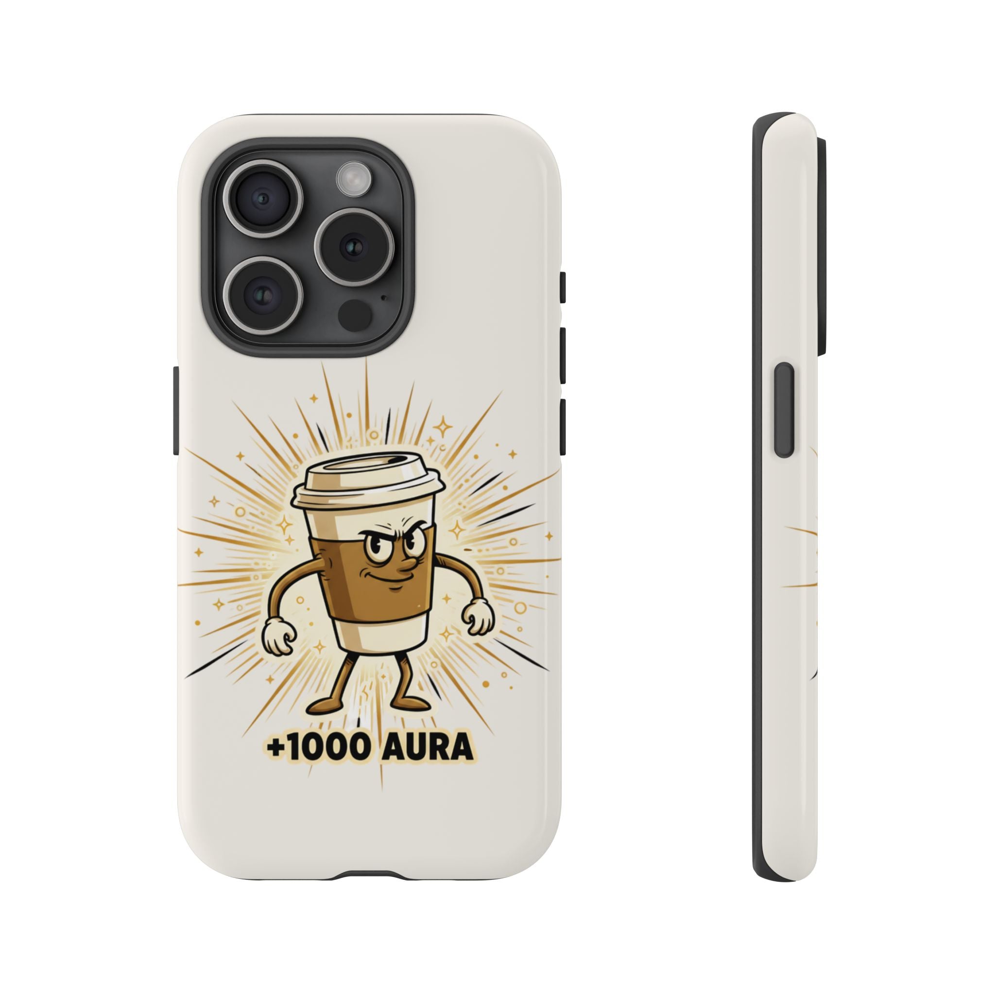 Coffee +1000 Aura - Phone Case
