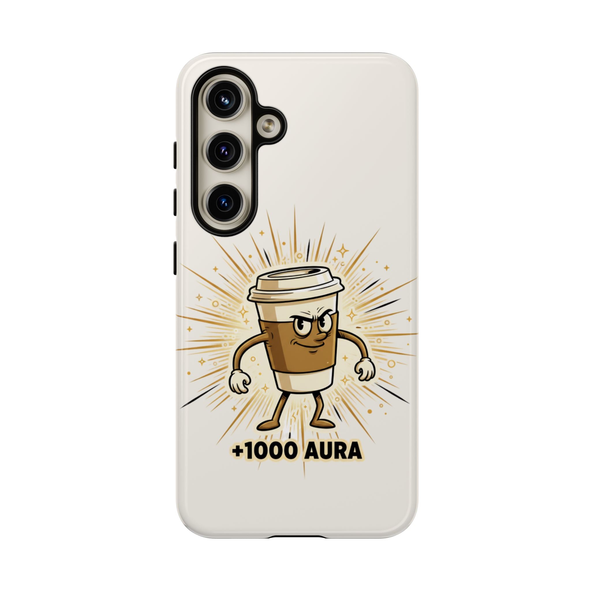 Coffee +1000 Aura - Phone Case