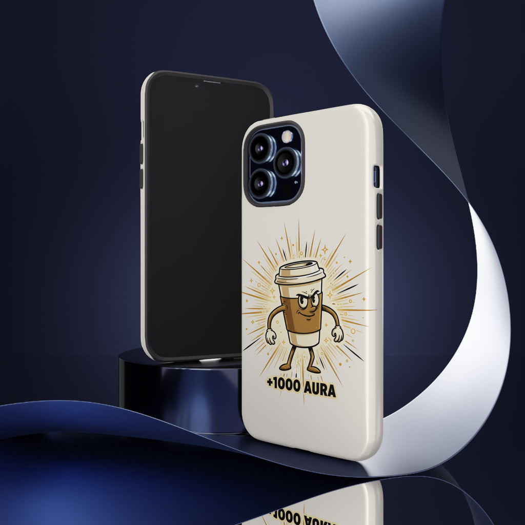 Coffee +1000 Aura - Phone Case