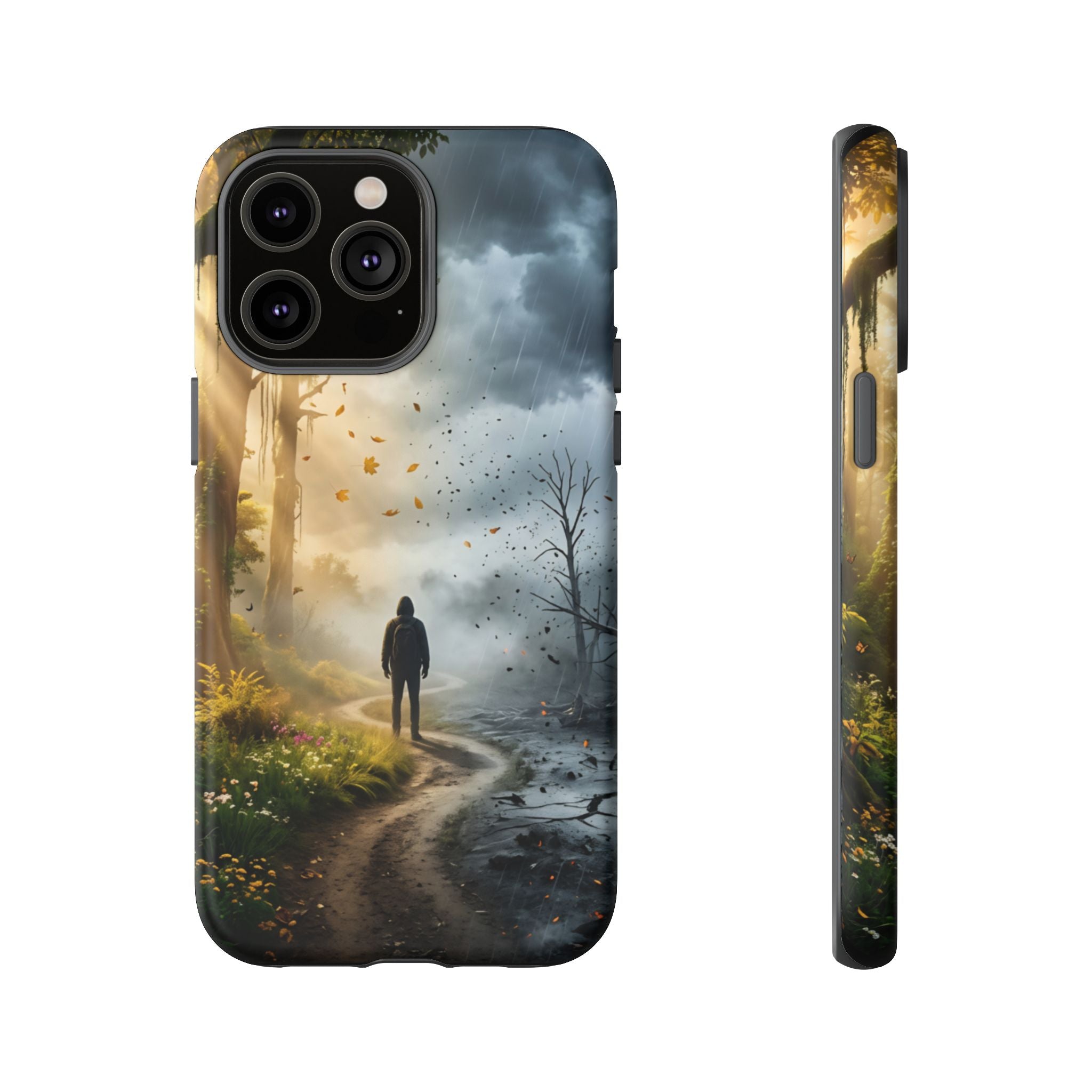 Contrasting Light/Dark Art - Phone Case
