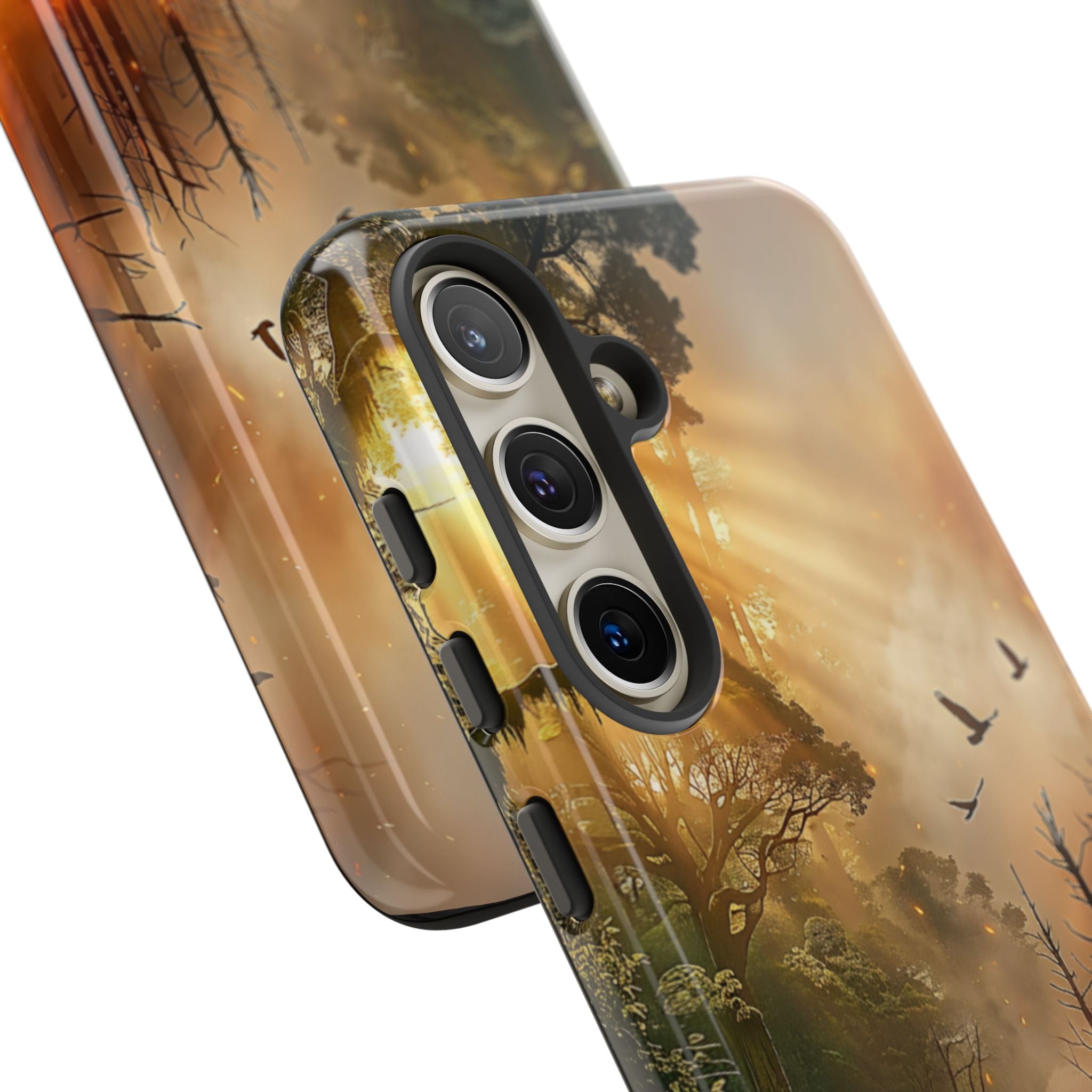 Contrasting Nature/Fire Art - Phone Case