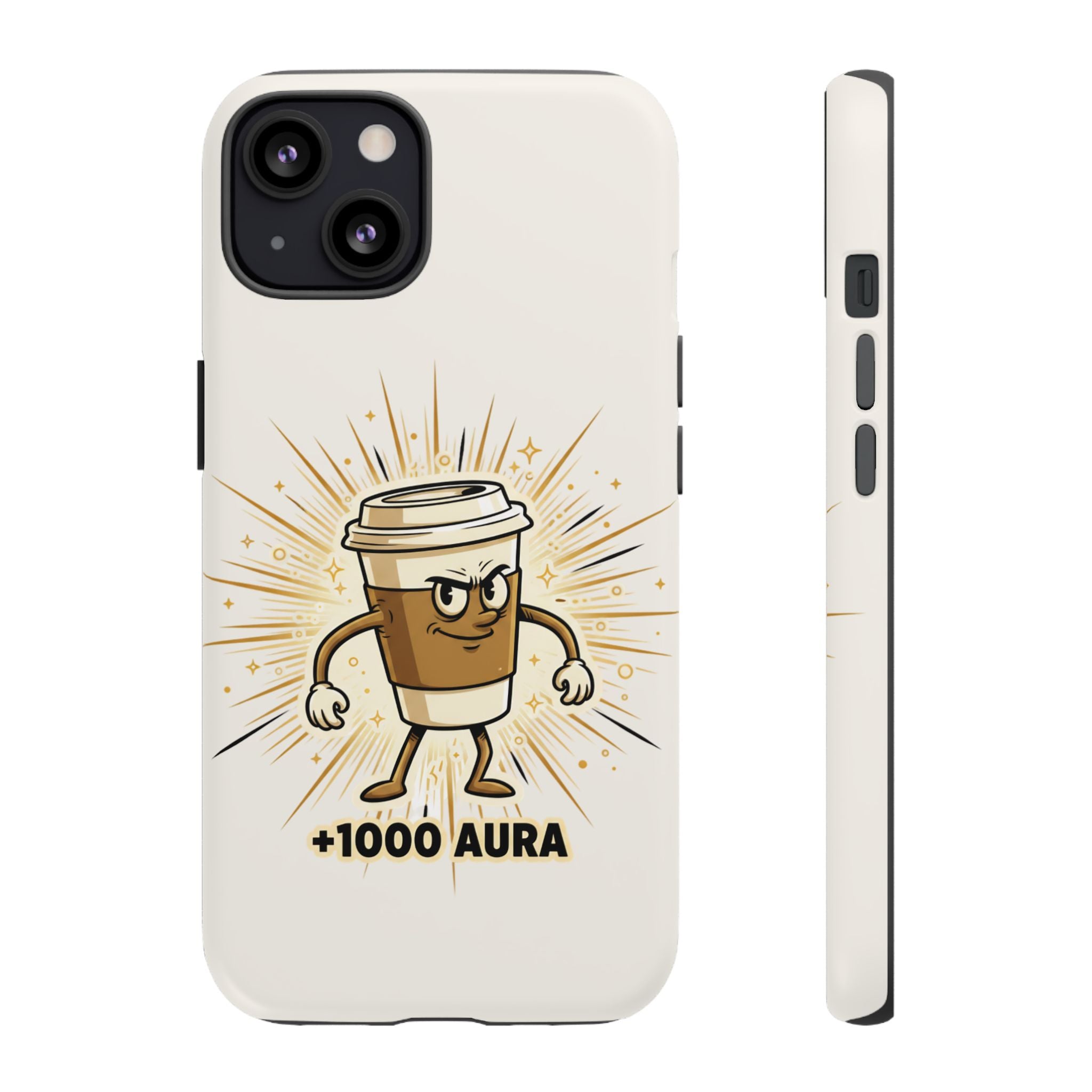 Coffee +1000 Aura - Phone Case