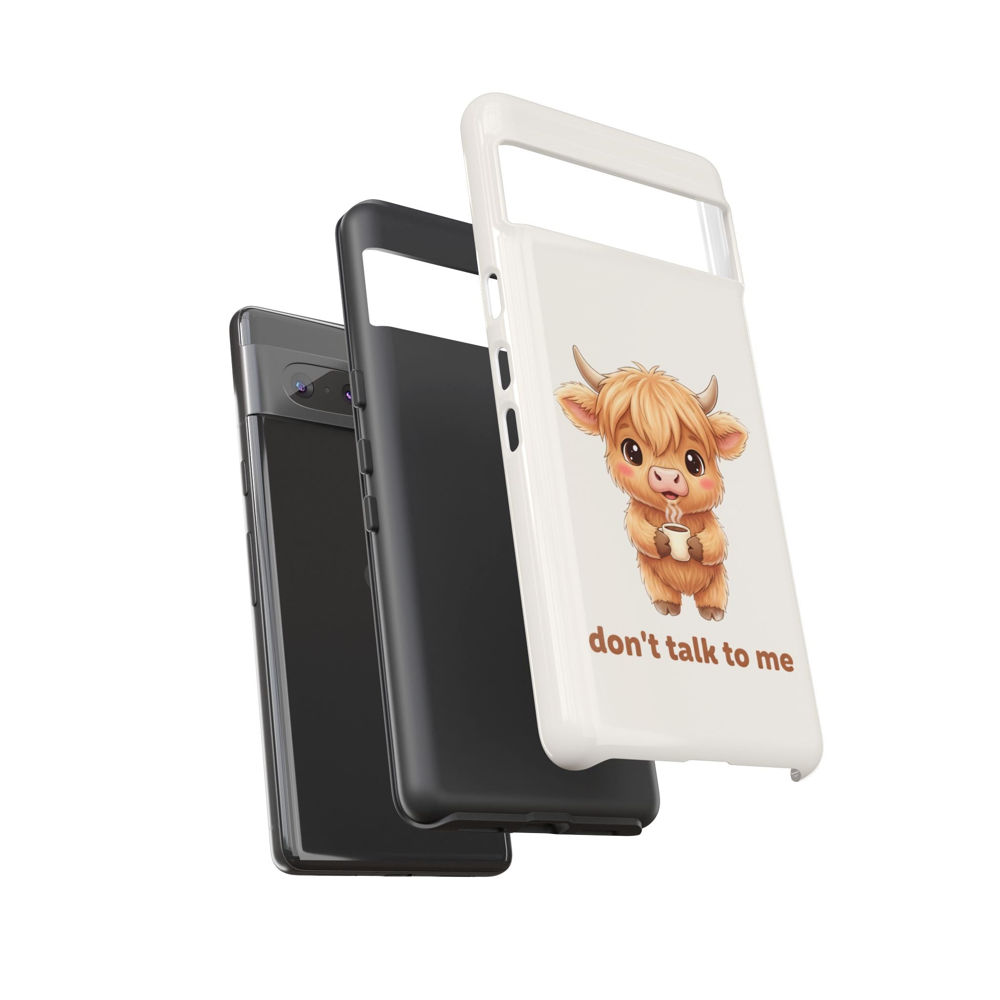 Highland Cow Phone Case — Don’t Talk to Me Design