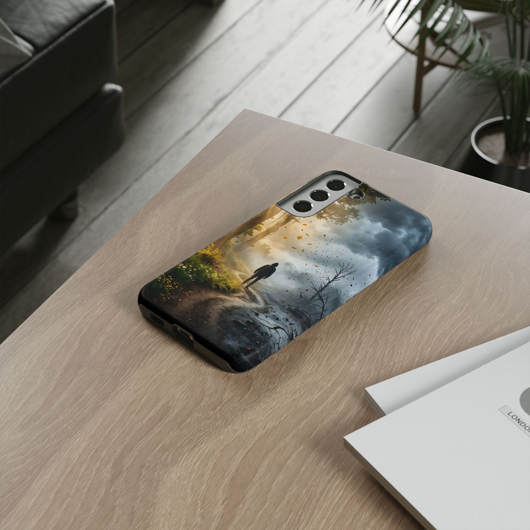 Contrasting Light/Dark Art - Phone Case