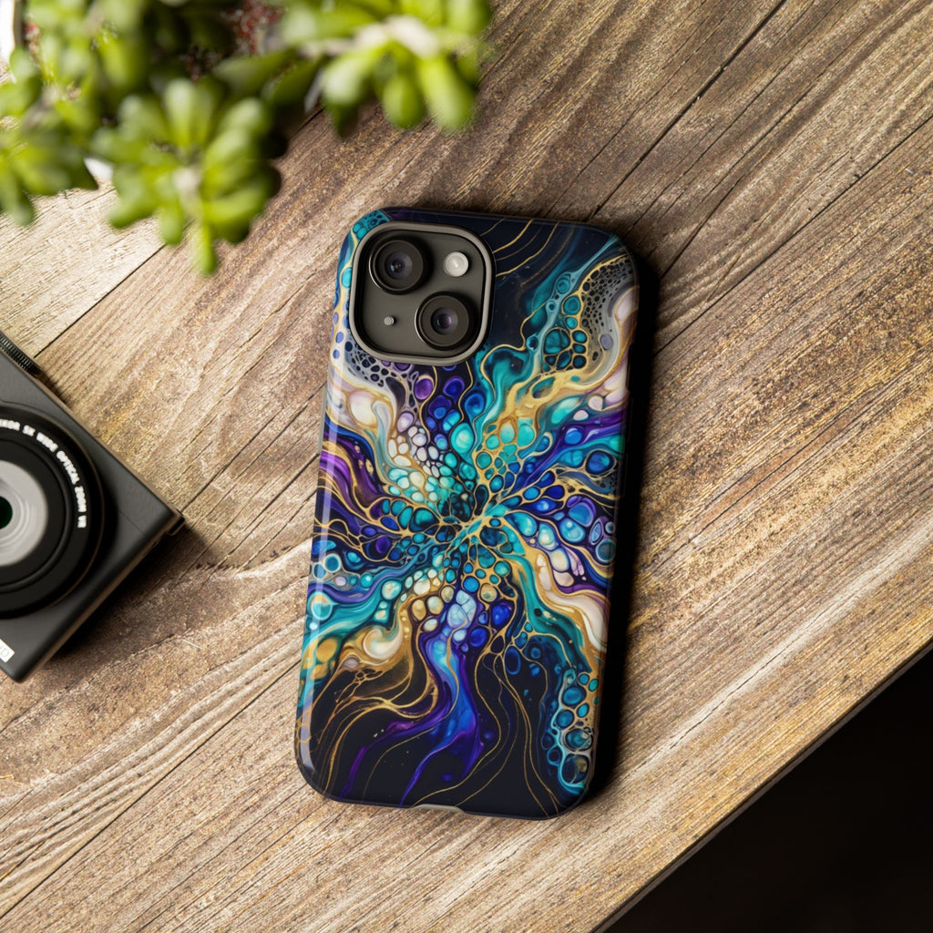 Liquid Cosmos Bloom - Phone Case
