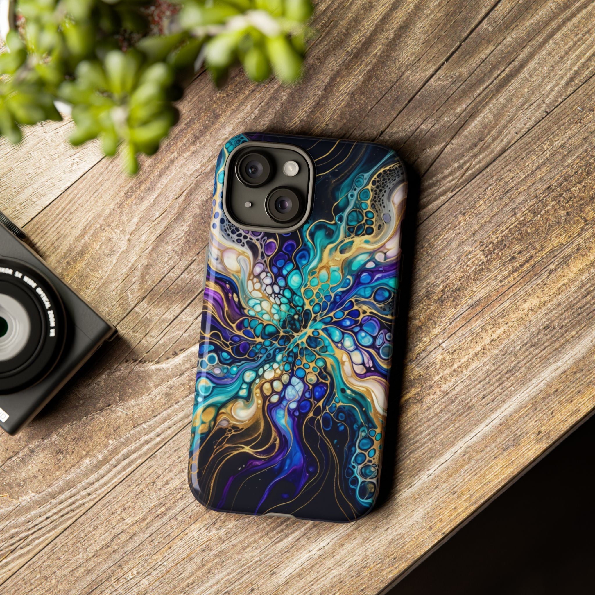 Liquid Cosmos Bloom - Phone Case
