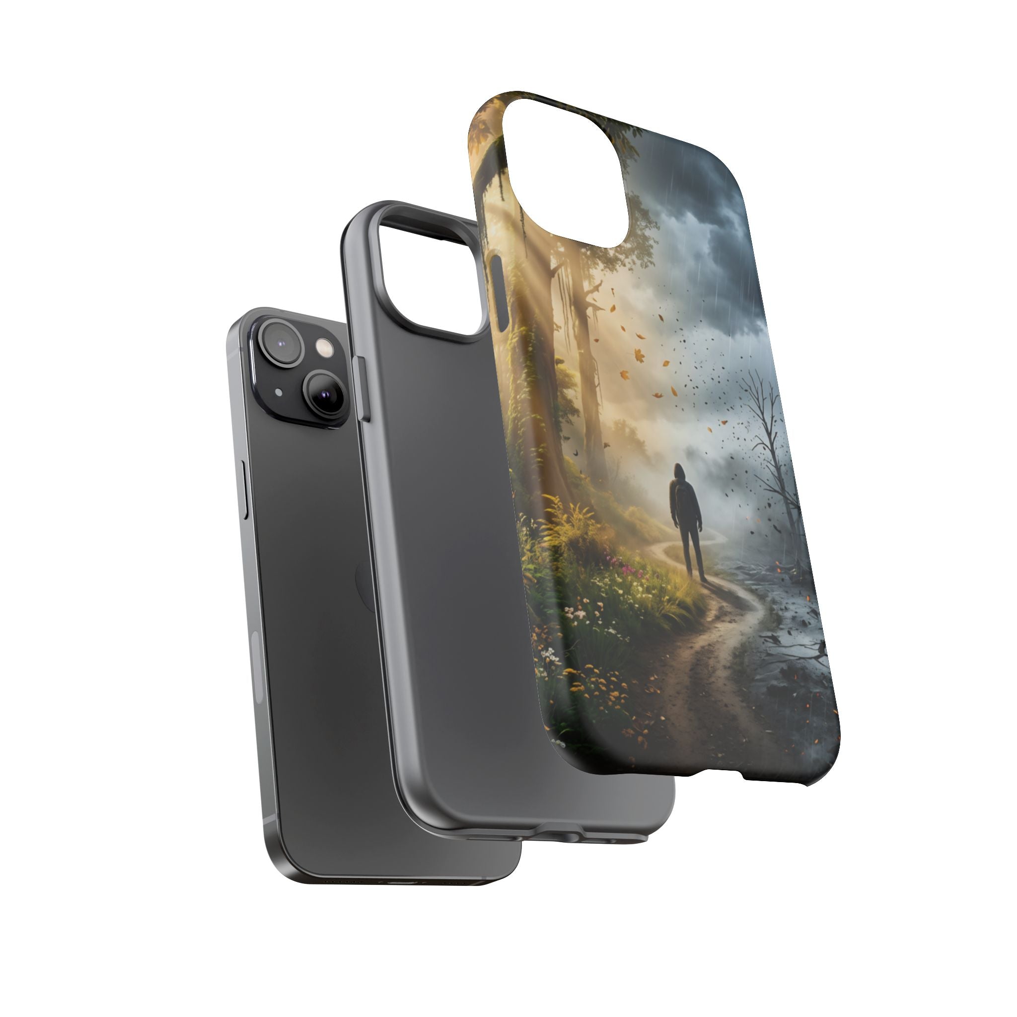 Contrasting Light/Dark Art - Phone Case